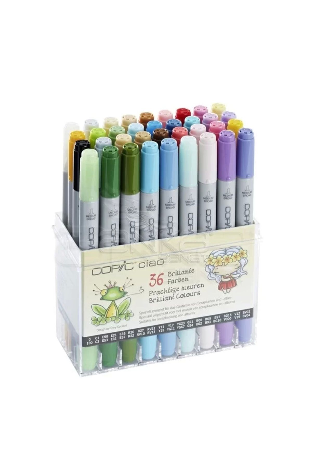 copic Ciao Marker 36lı Set Brilliant Colors