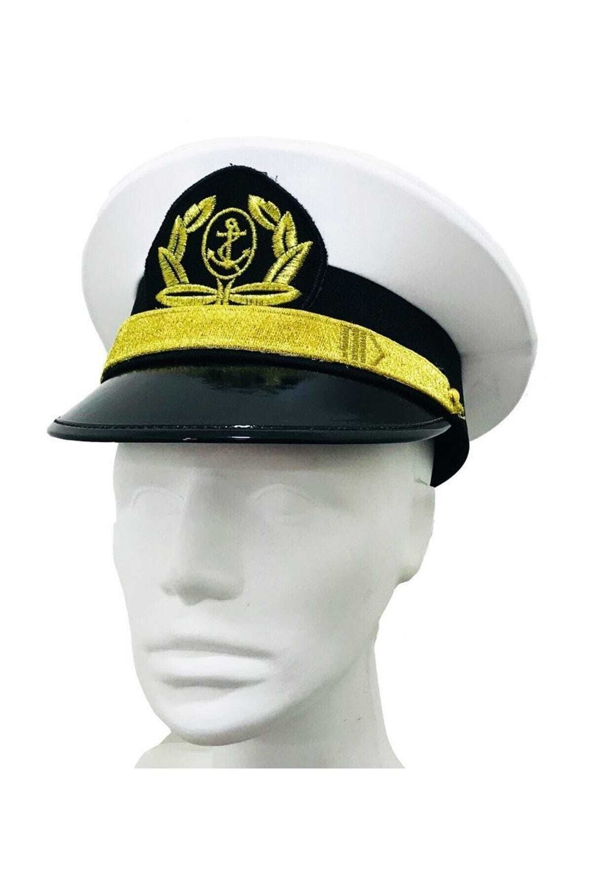 Herkese Kostüm Hkostüm Denizci Kaptan Şapkası Lüks 53 Numara