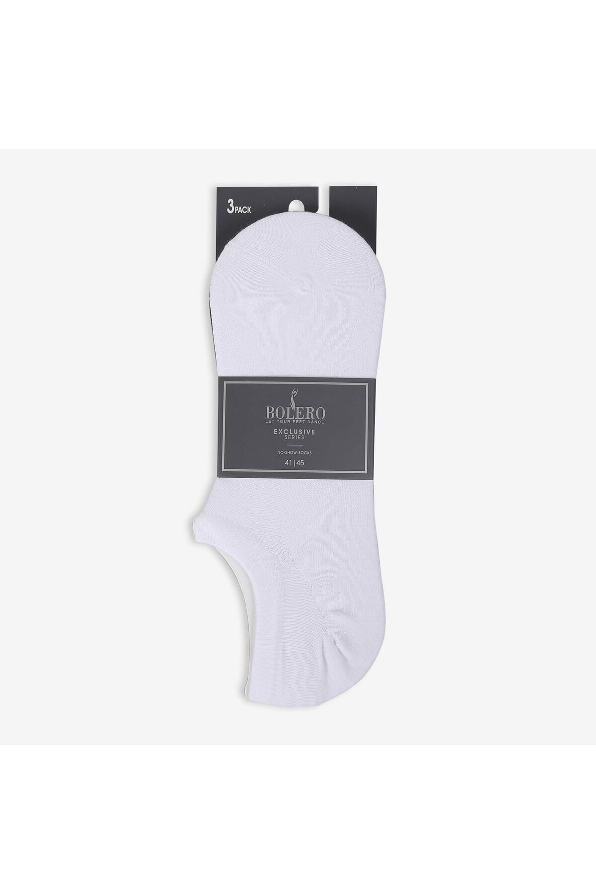 Bolero 3'lü Premium Görünmez Dikişsiz Kısa Patik Çorap
