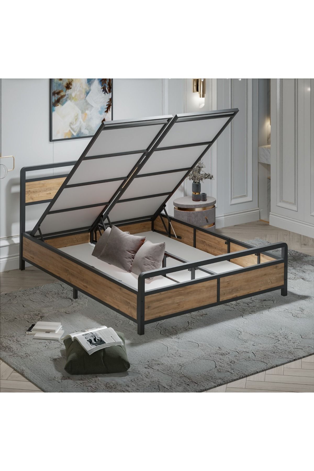 BlesKo Lidya Çift Kişilik Modüler Baza Başlık 150*200