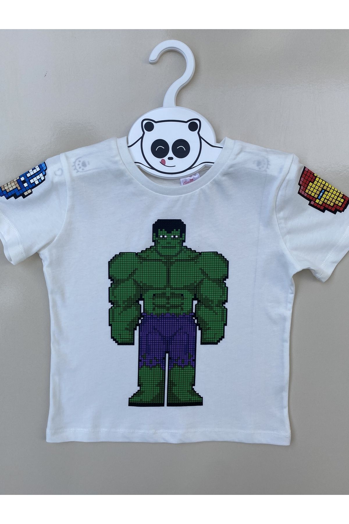 MARVEL Lisanslı Hulk Baskılı Kırık Beyaz Çocuk Tişört