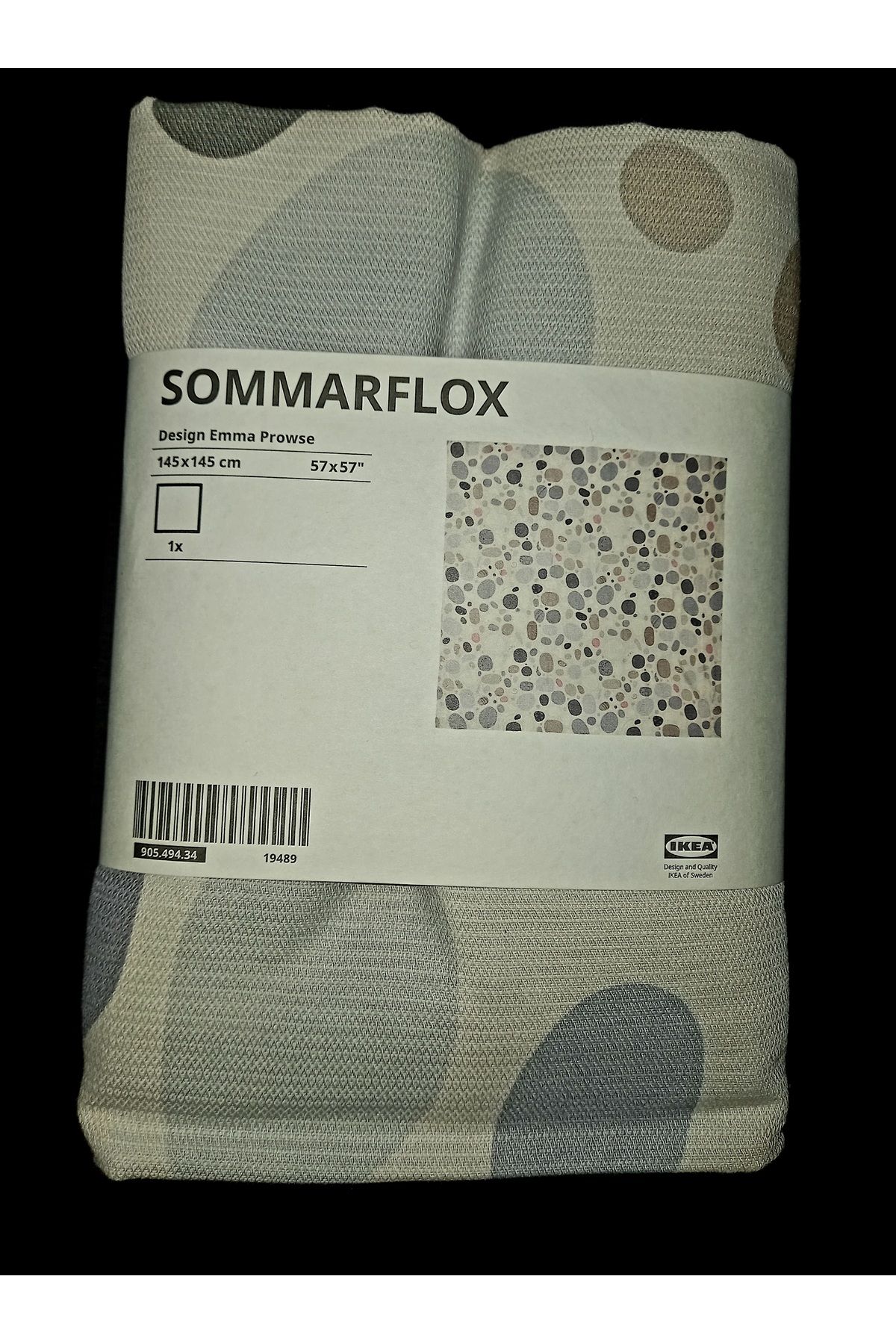 IKEA Sommarflox 145 ×145 cm %100 pamuk masa örtüsü