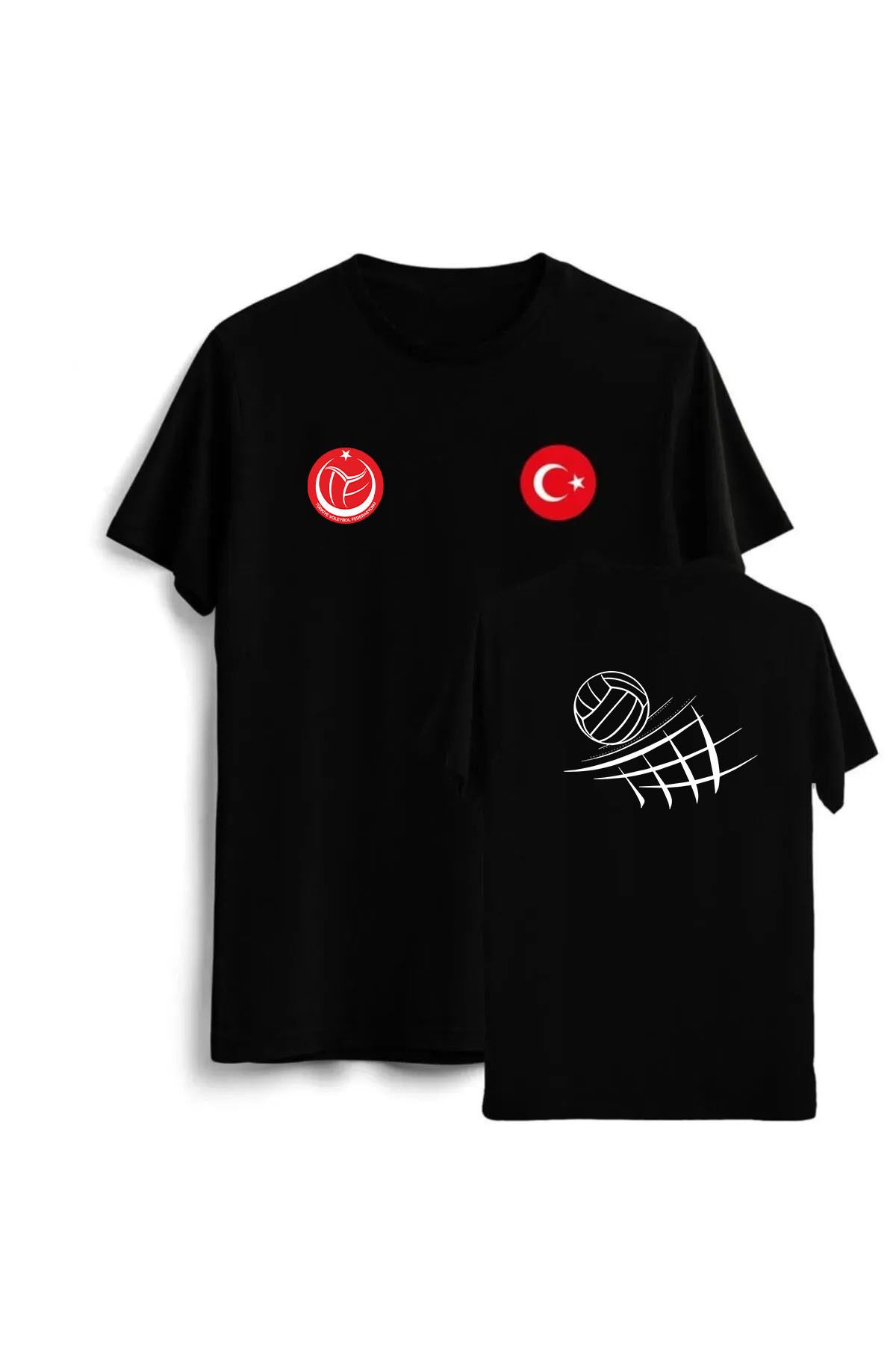 Pisa Art Türkiye Milli Takım Voleybol File Tasaramlı T-Shirt