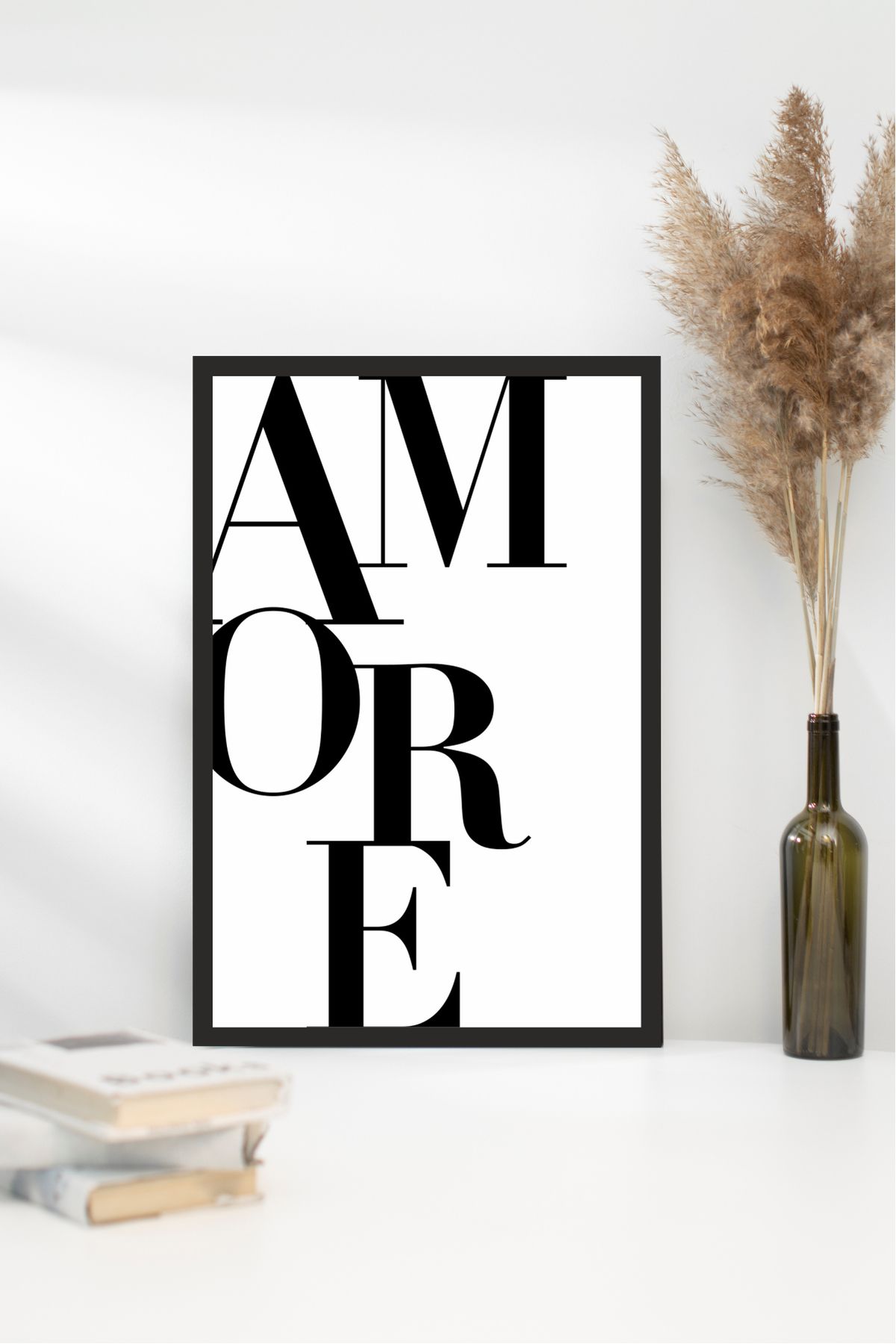 Cadran Home Yazılı Ahşap Mdf Çerçeve Görünümlü Mdf Tablo