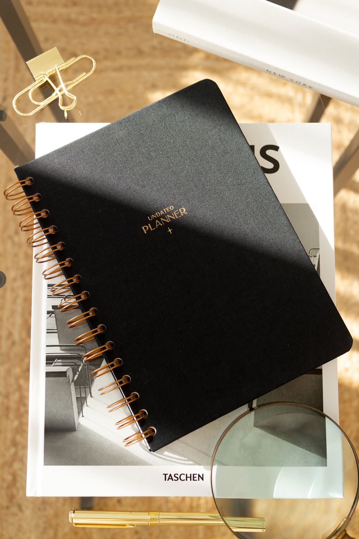 Matt Notebook A5 Spiralli Keten Süresiz Planlayıcı Ajanda Siyah
