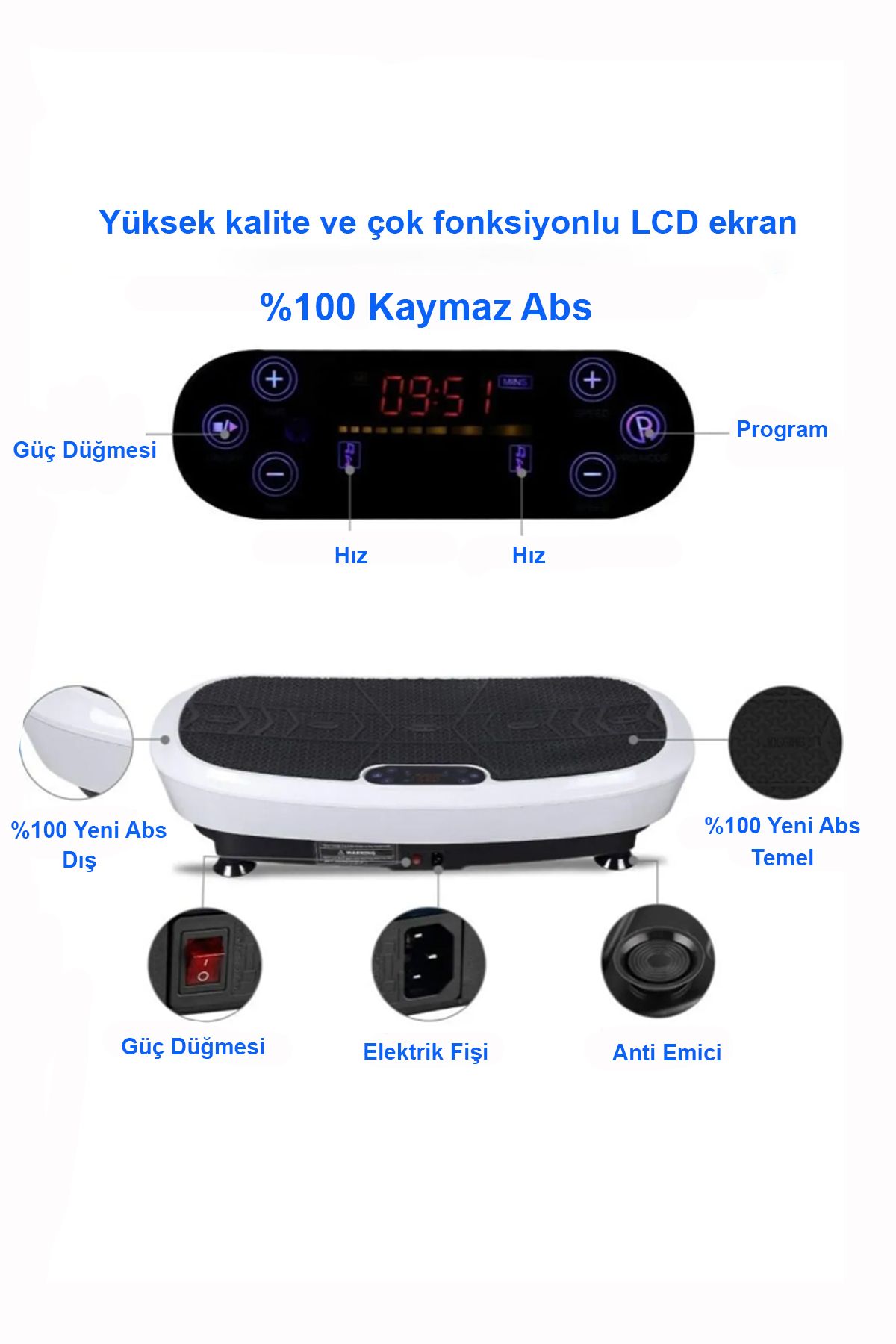 kochler 2d Özellikli Bluetoothlu Kondisyon Aleti Ve Egzersiz Aleti Crazyfit - Müzik Özellikli