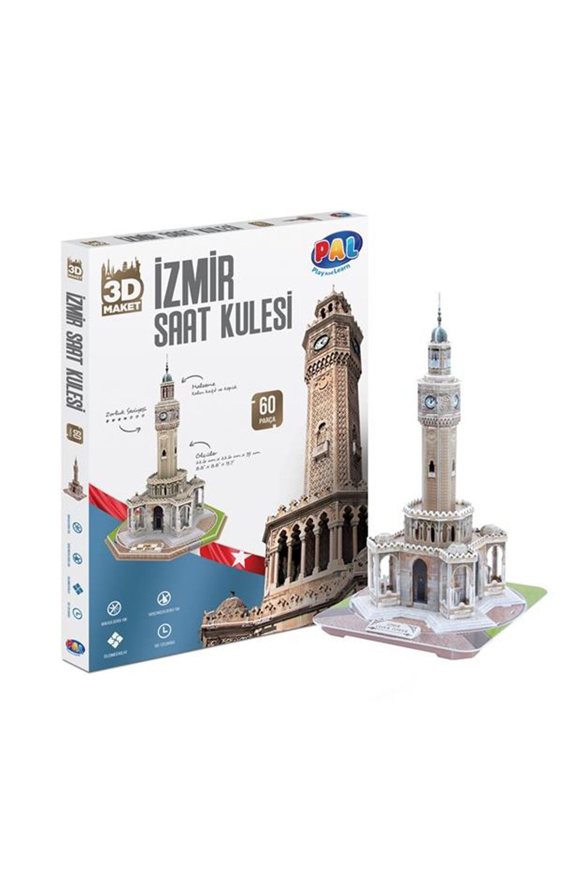 Pal İzmir Saat Kulesi 3D Puzzle /