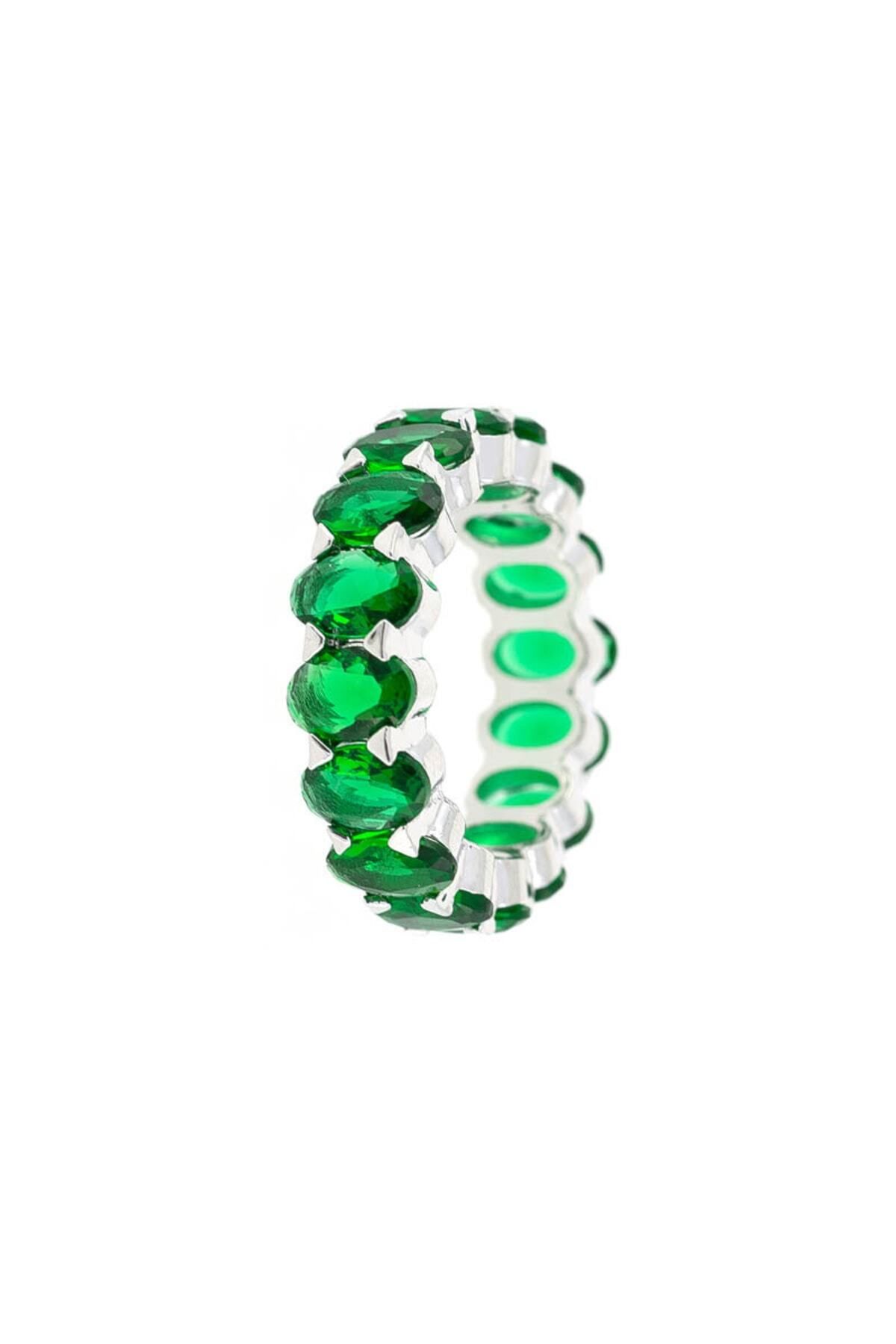 Merano Design Yeşil Favore Yüzük