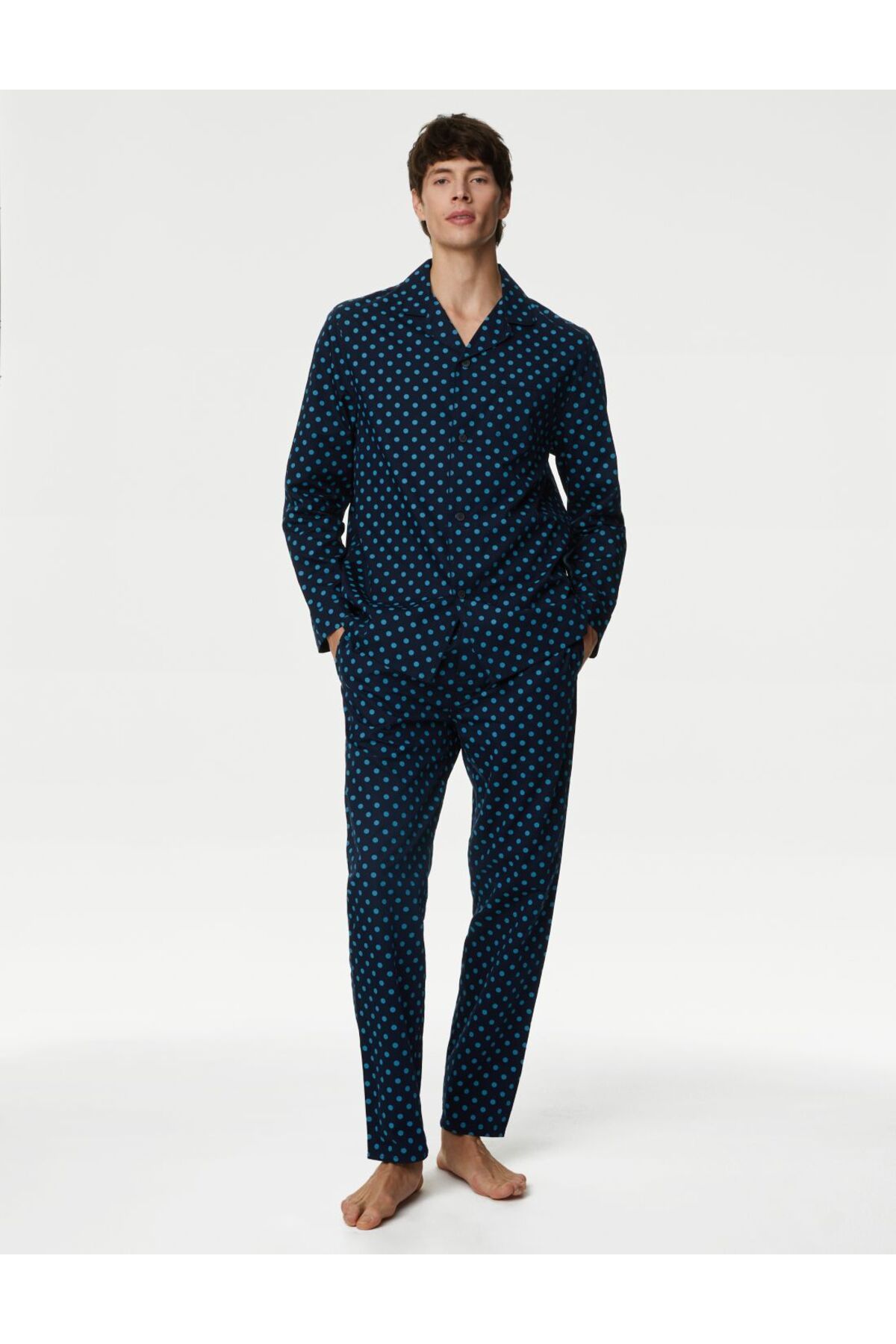 Marks & Spencer Uzun Kollu Desenli Pijama Üstü