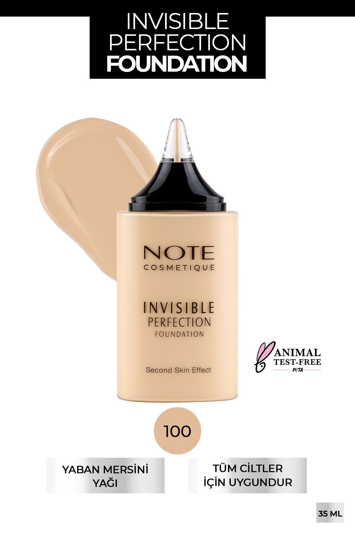 Note Cosmetics Invisible Perfection 100 Bare Sand Fondöten