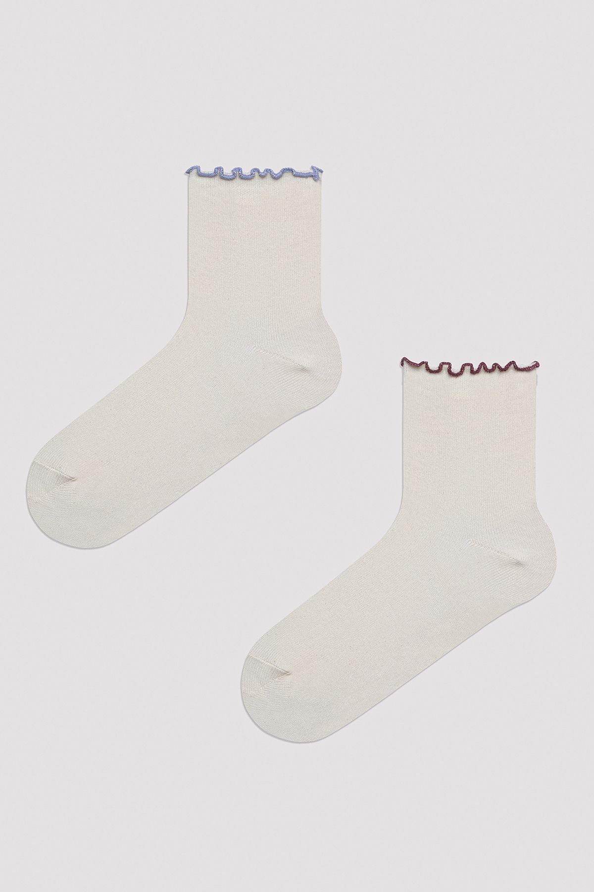 Penti Colored Frill 2li Soket Çorap