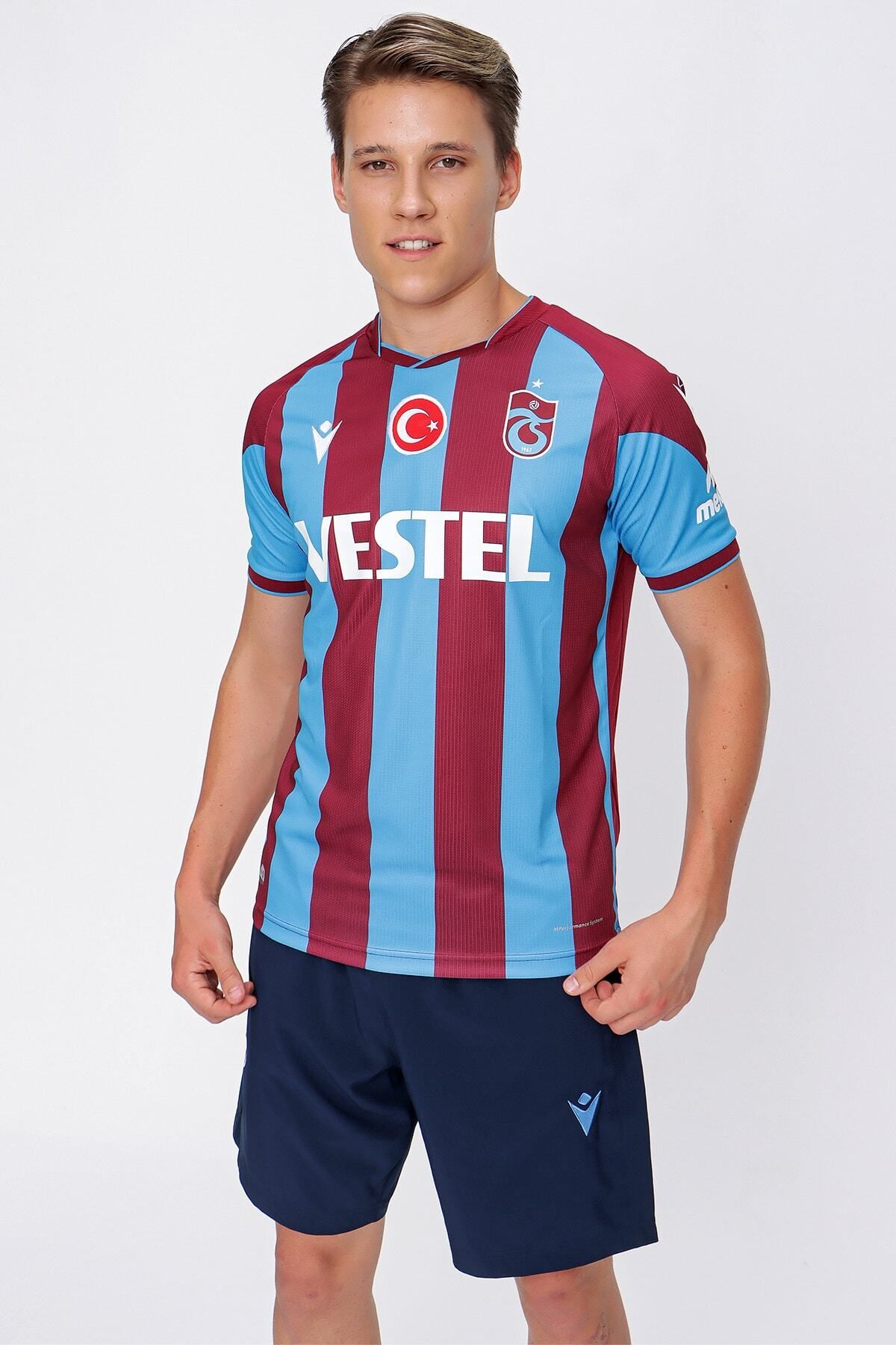 Trabzonspor Macron 2022/23 Forma Bordo Mavi Çubuklu