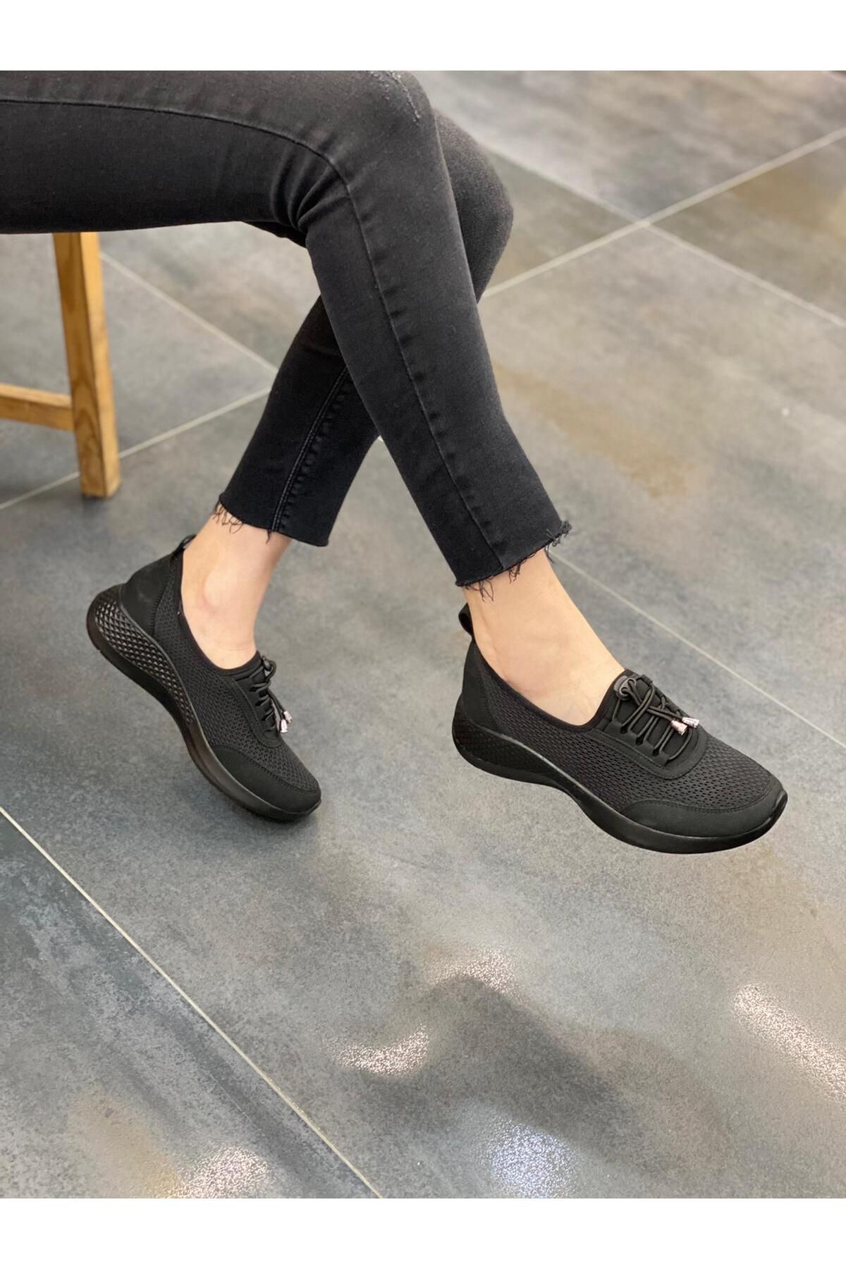 DİVA Diva Siyah Triko Taşlı Günlük Kadın Ayakkabı