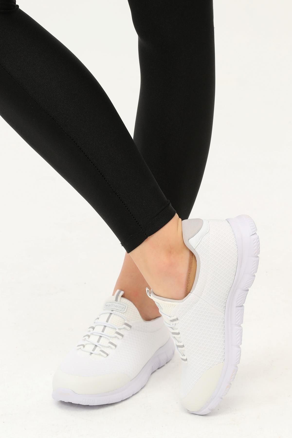 WALKWAY Flexible Beyaz-gümüş Kadın Spor Ayakkabı