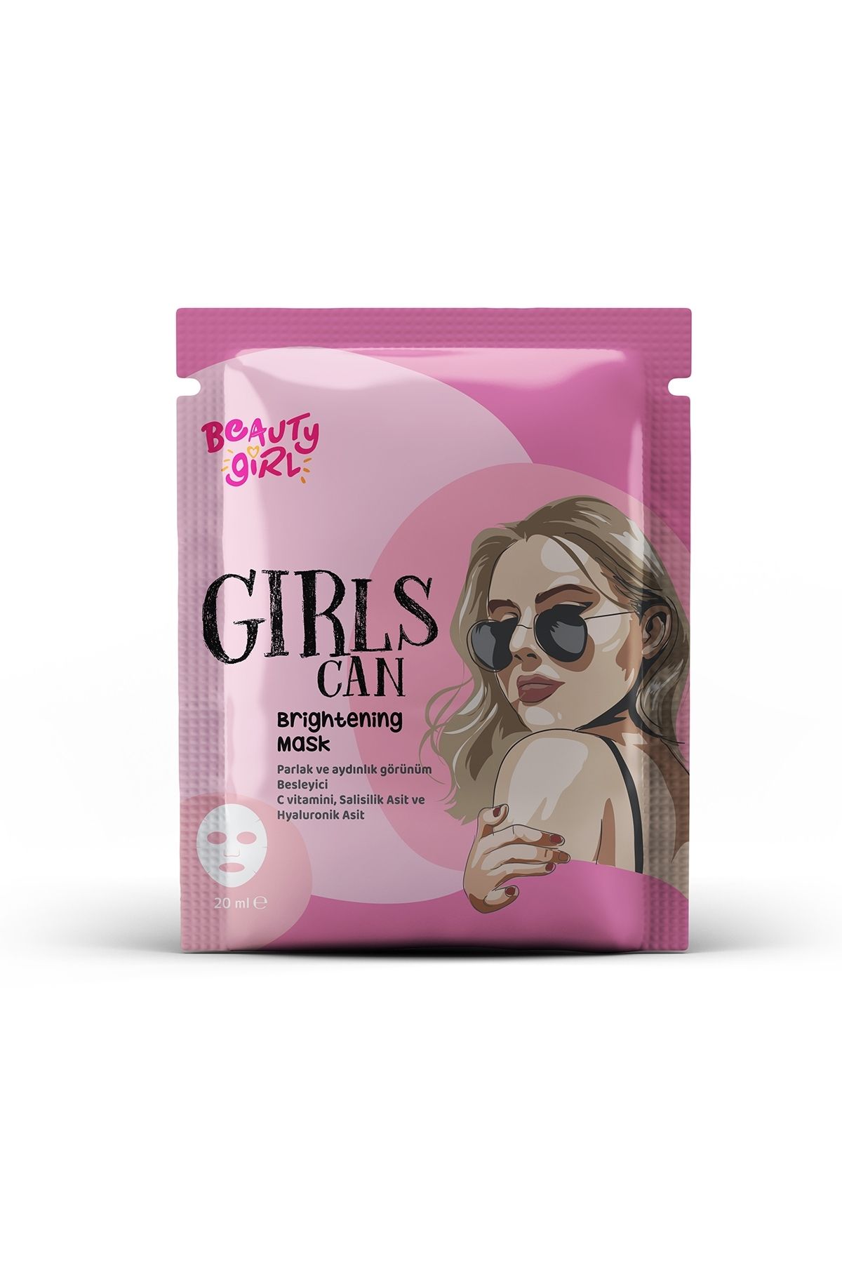 beauty girl Brightening Kağıt Yüz Maskesi 20 ml