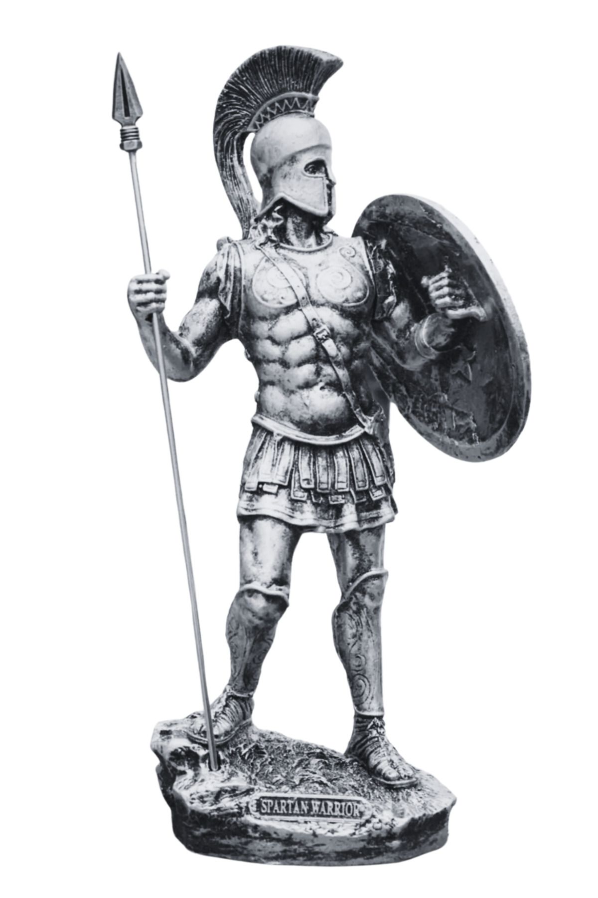 ArtemisDükkan Spartalı Savaşçı Asker Leonidas Gladyatör Biblosu Heykel 34 cm
