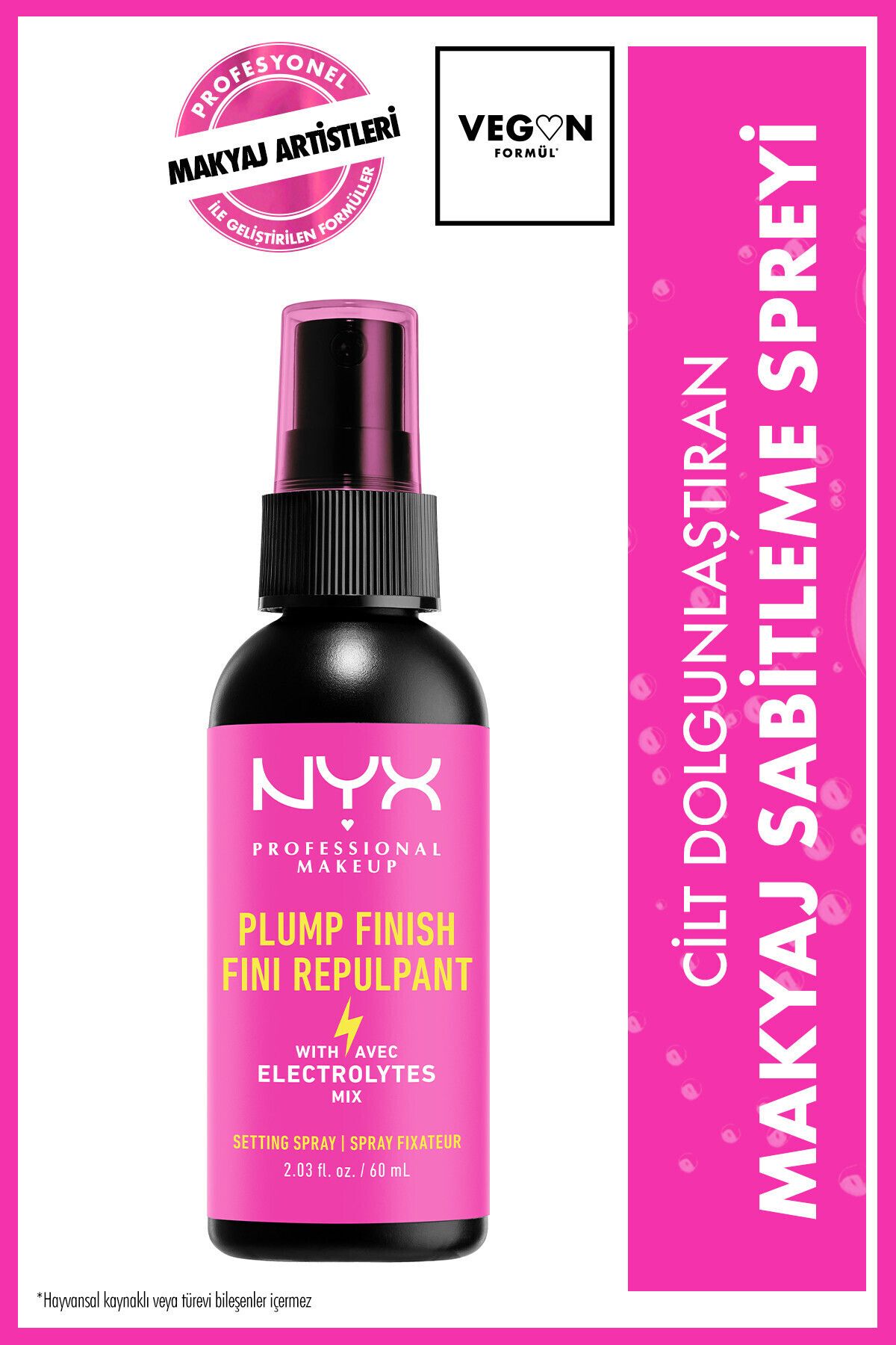 NYX Professional Makeup Plump Finish Makyaj Sabitleme Spreyi