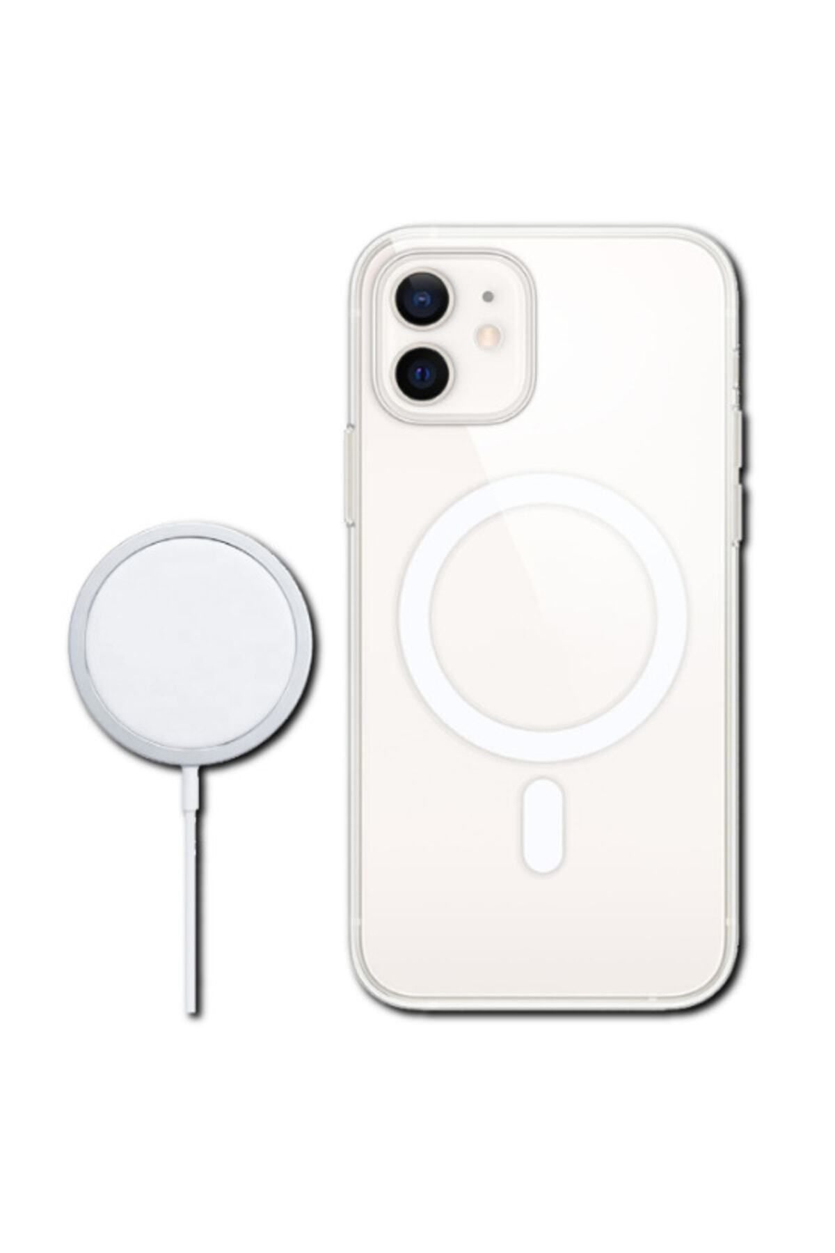 Deilmi Iphone 11 Magsafe Destekli Kablosuz Şarj Uyumlu Şeffaf Silikon Kılıf