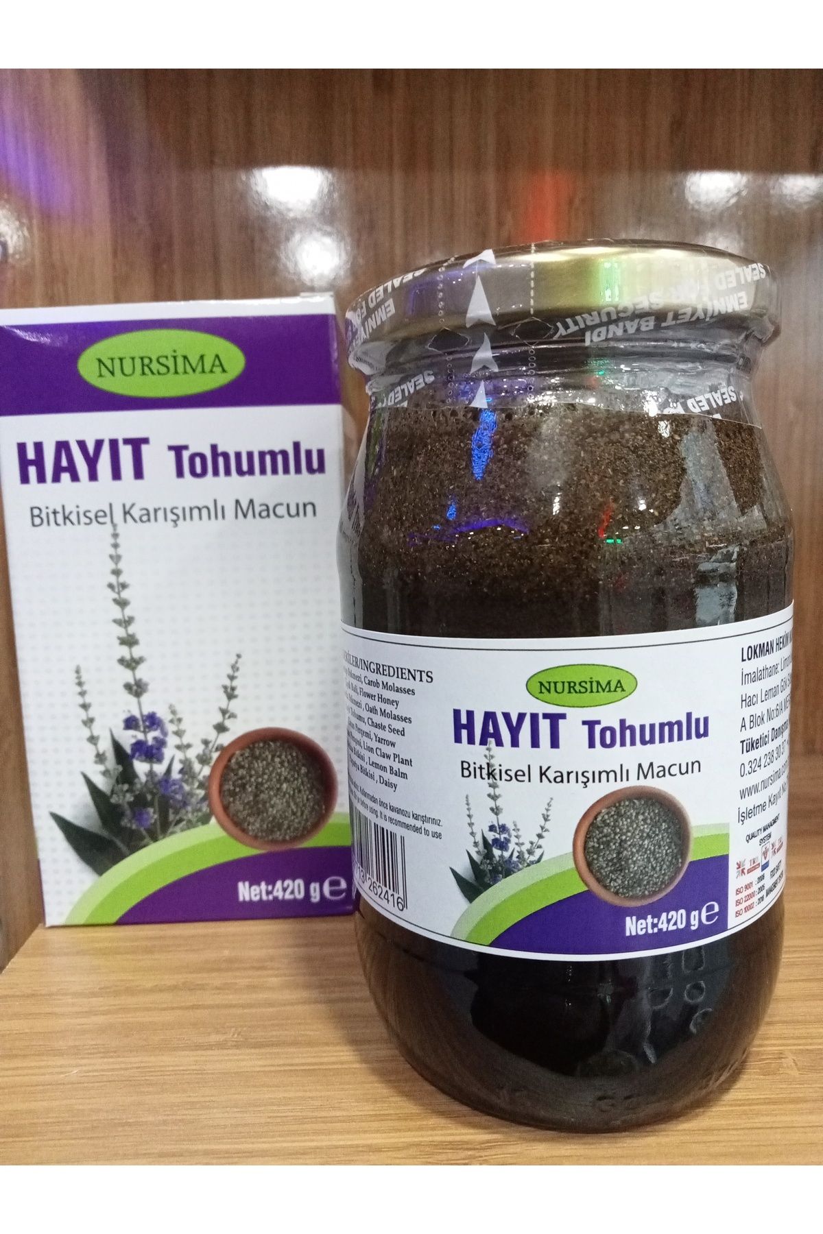 Nursima Hayıt Tohumlu Bitkisel Karışımlı Macun 420 gr