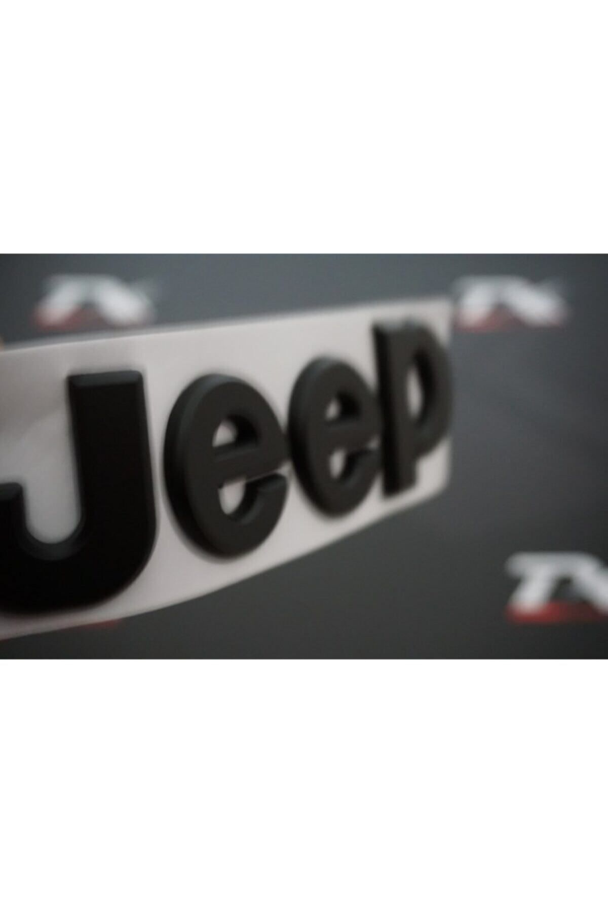 Jeep Dk Tuning Kaput Bagaj 3m 3d Logo Amblem Siyah Renk