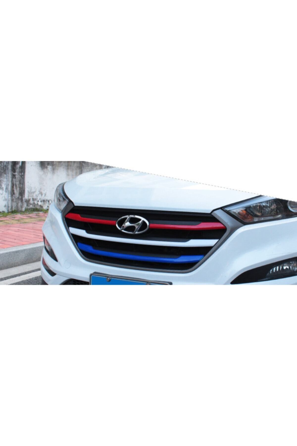 Hyundai Dk Tuning Tucson 2015 2018 Modeller Ön Panjur Dekoratif Şeritleri