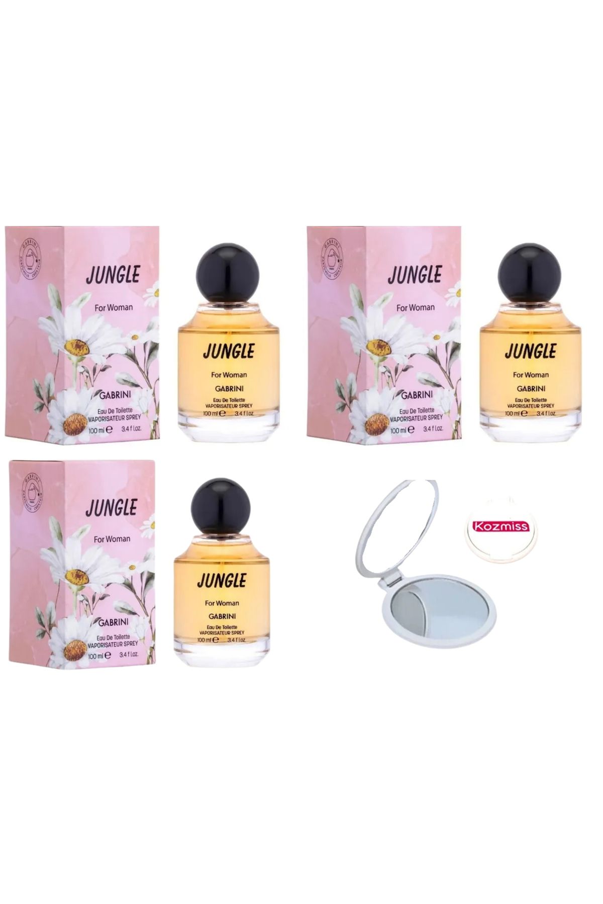 Gabrini Jungle 100 Ml Parfüm 3 x adet +kozmiss ayna hediye