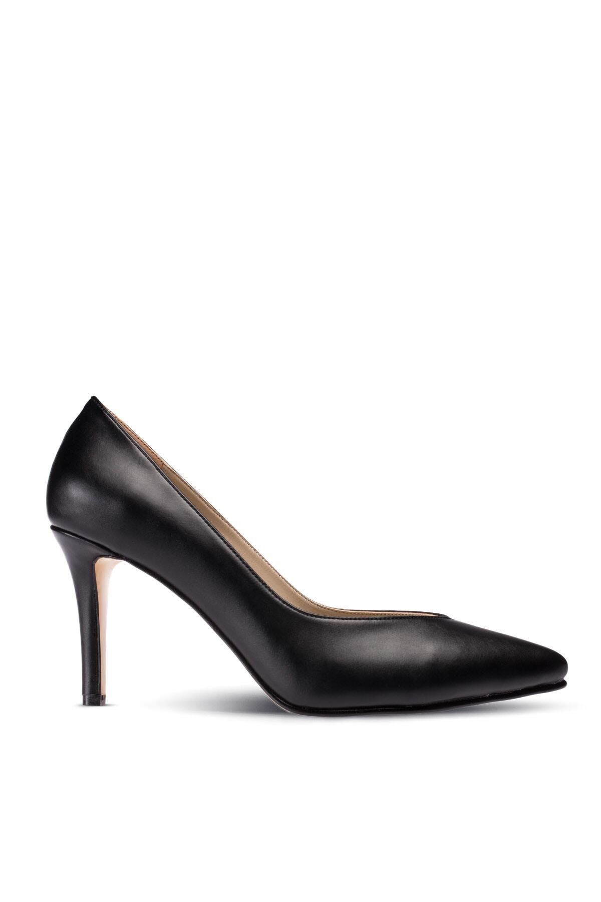 Deery Siyah Kadın Klasik Topuklu Ayakkabı 02048ZLCVM01