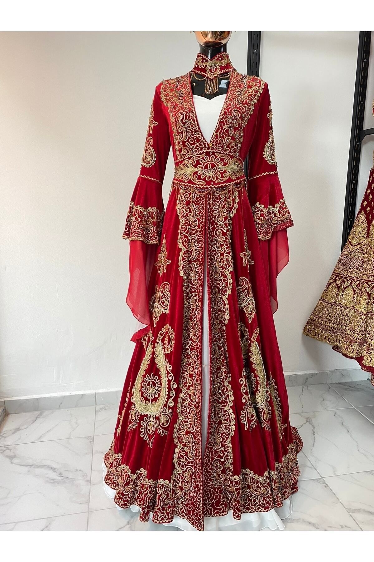 Aashiv's Collection Kına Elbisesi Bindallı Kaftan
