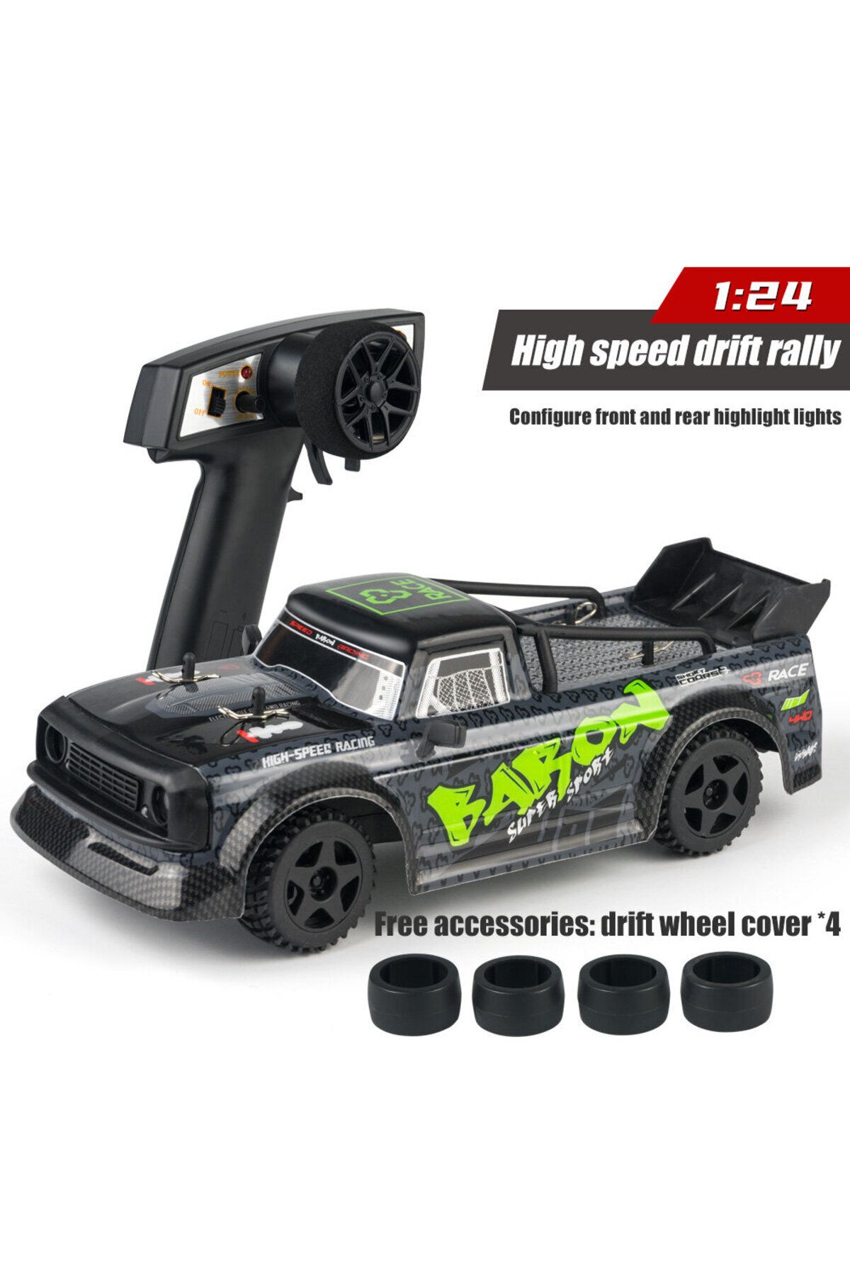 SG PINECONE 2411 RTR Uzaktan Kumandalı Yarış Arabası 1/24 2.4G RWD RC Araba Şarjlı Drift LED Yüksek Hızlı 20km/s