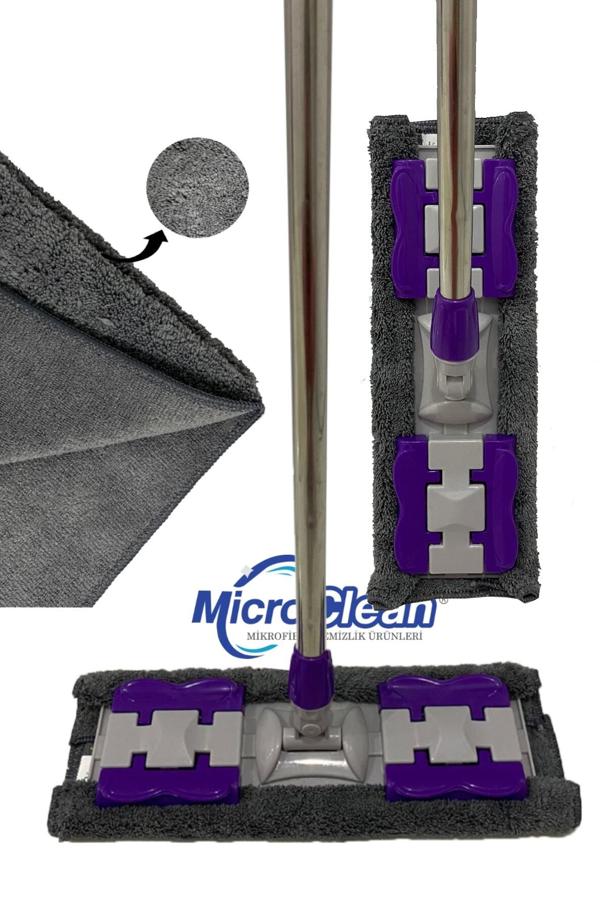 Micro Clean Missclean (1 ADET) Sihirli Yer Mopu Yedek Bez Tüm Yüzeylerde Kullanıma Temizlik Bezi Uygun 40*40 Cm