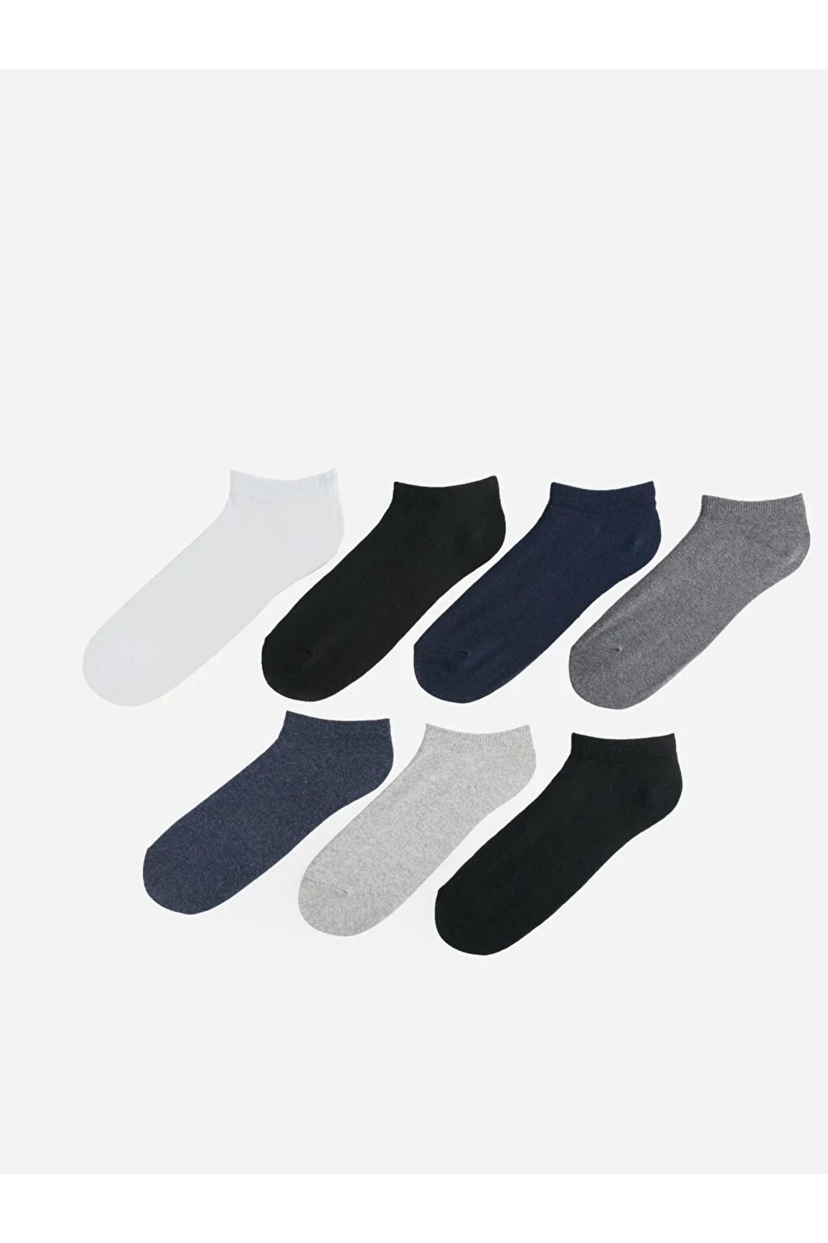 LC Waikiki Erkek Karışık Renk 7'li Paket Patik Çorap