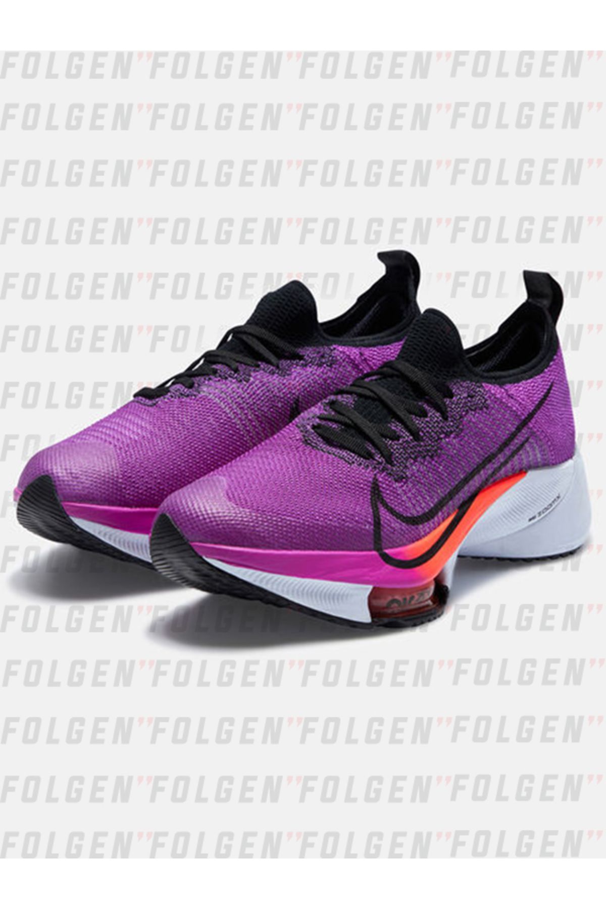 Nike Air Zoom Tempo Next Flyknit Running Shoes Kadın Koşu Ayakkabısı Mor