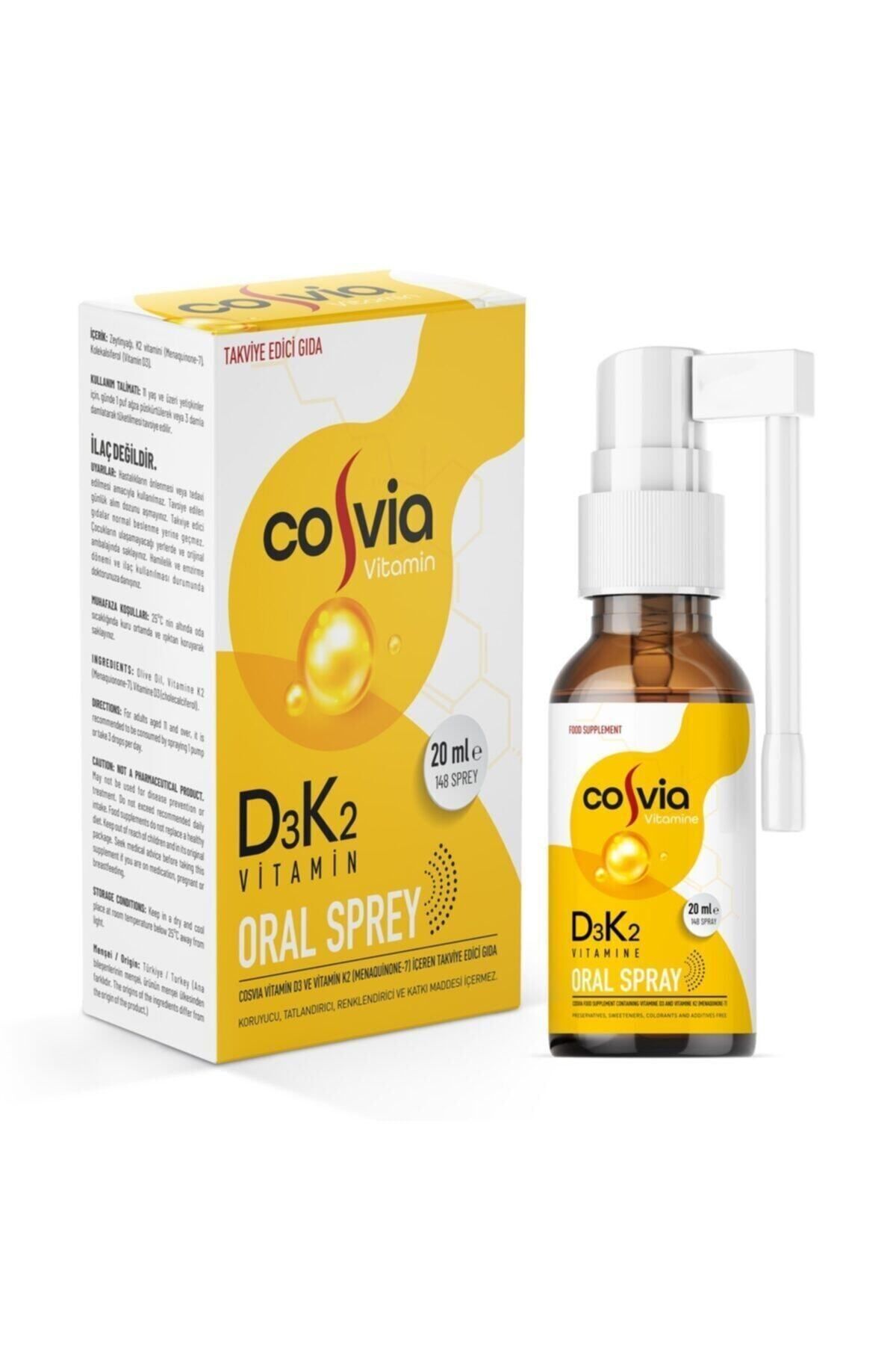 COSVIA Vitamin D3-k2 (menaquinone-7) Oral Sprey