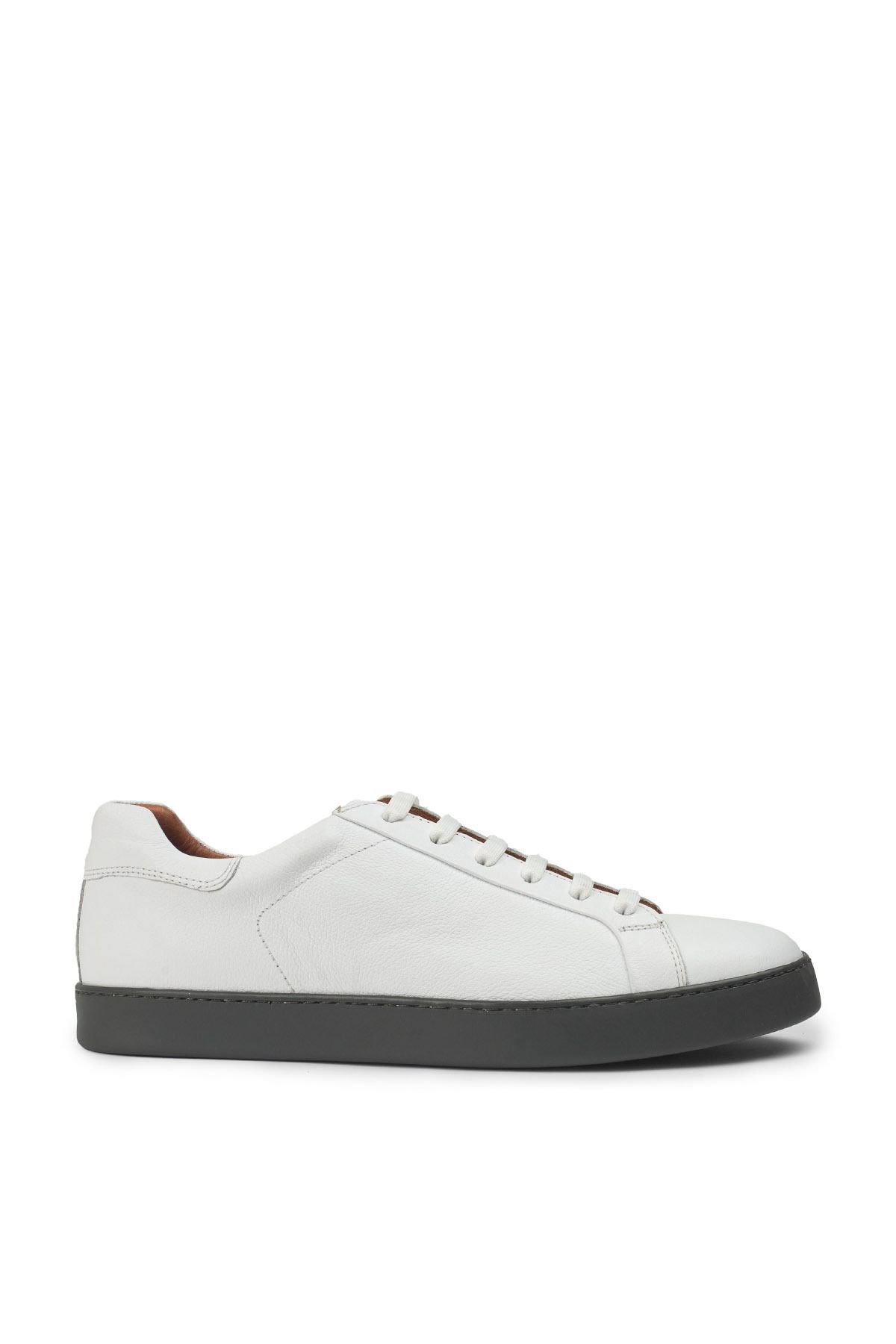 Deery Hakiki Deri Beyaz Erkek Sneaker Ayakkabı