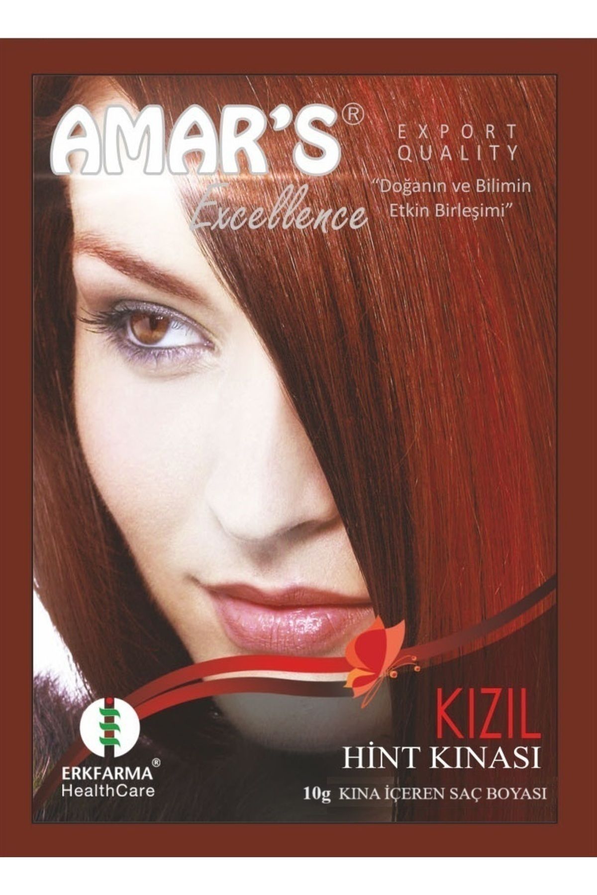 Amars Henna Kına Içeren Saç Boyası Kızıl Renk 10g - 1 Adet
