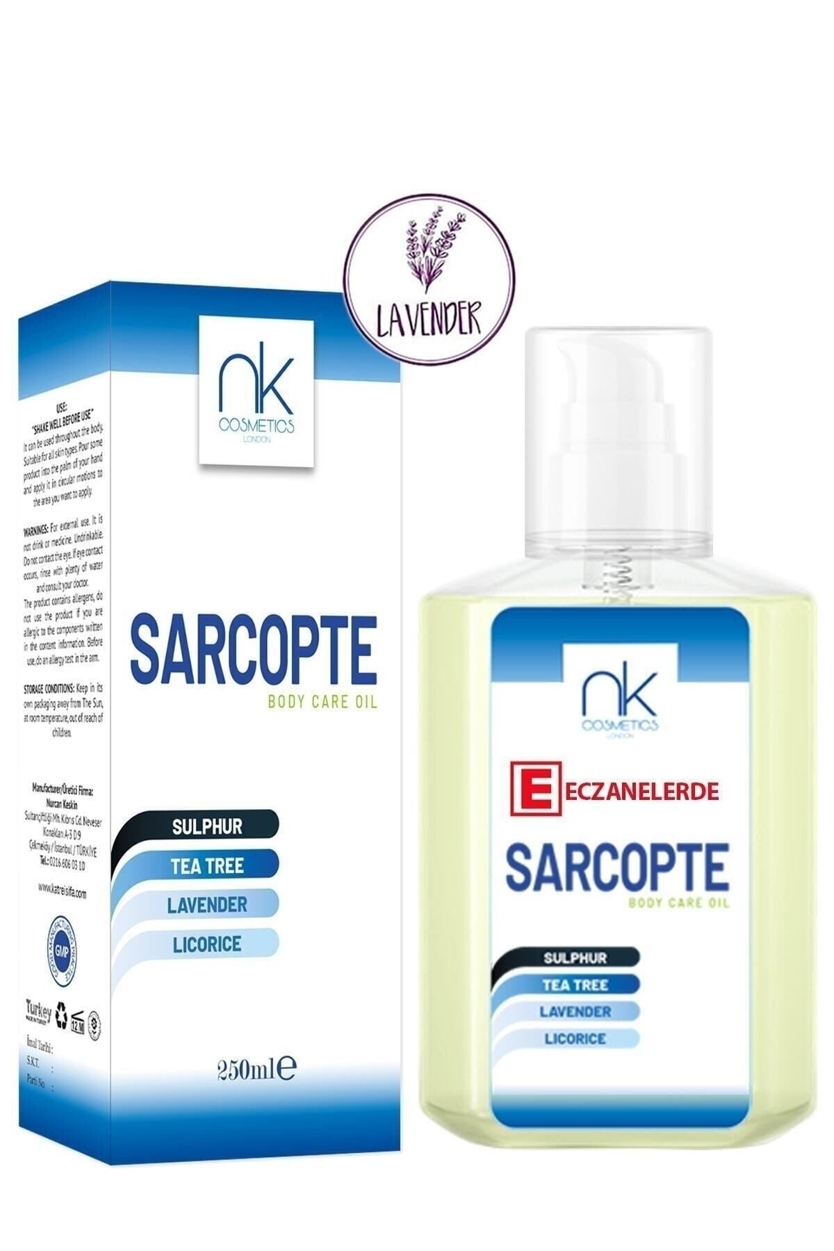 NK Cosmetics Sarcopte Aile Boyu Vücut Losyonu Lavanta Kokulu 250 ml