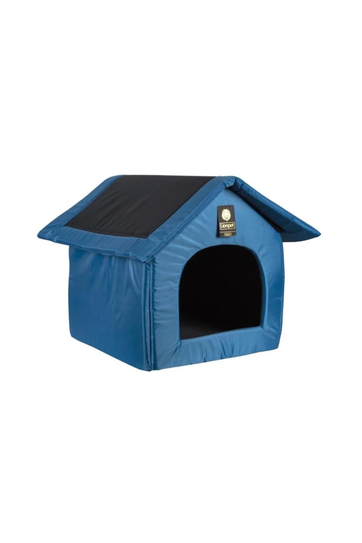 Glipet GLİPET Sıvı Geçirmez Kedi Köpek Kulübe Yatak Mavi