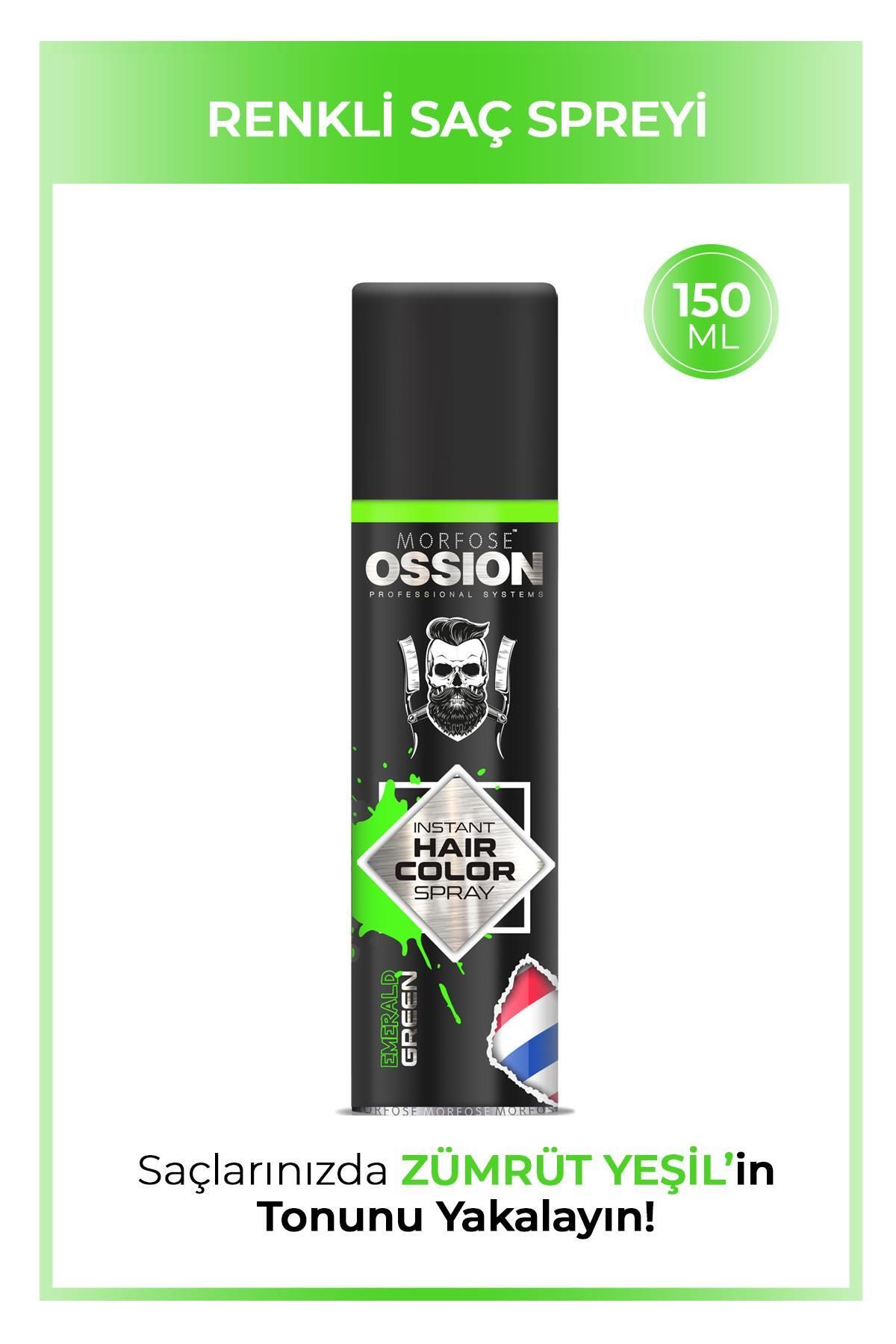 Ossion Premium Barber Line Yeşil Renkli Saç Spreyi 150 ml