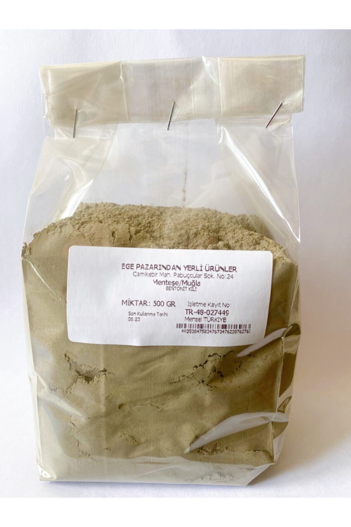 Ege Pazarından Bentonit Kili 100 gr Bentonite Toz Yenilebilir Kil