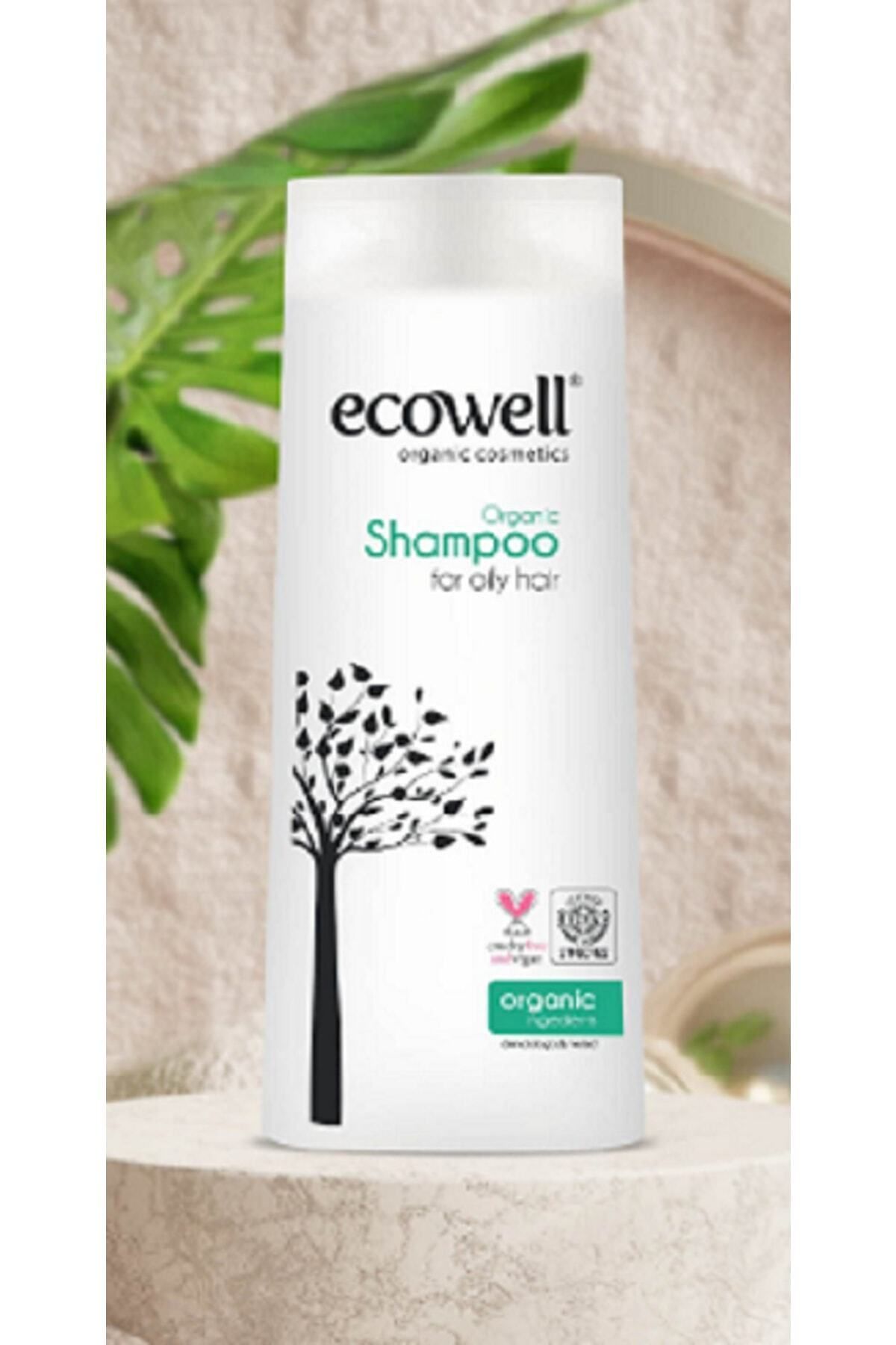 Ecowell Yağlı Saçlar Için Organik Şampuan 300 Ml + Ilaç Saklama Kutusu