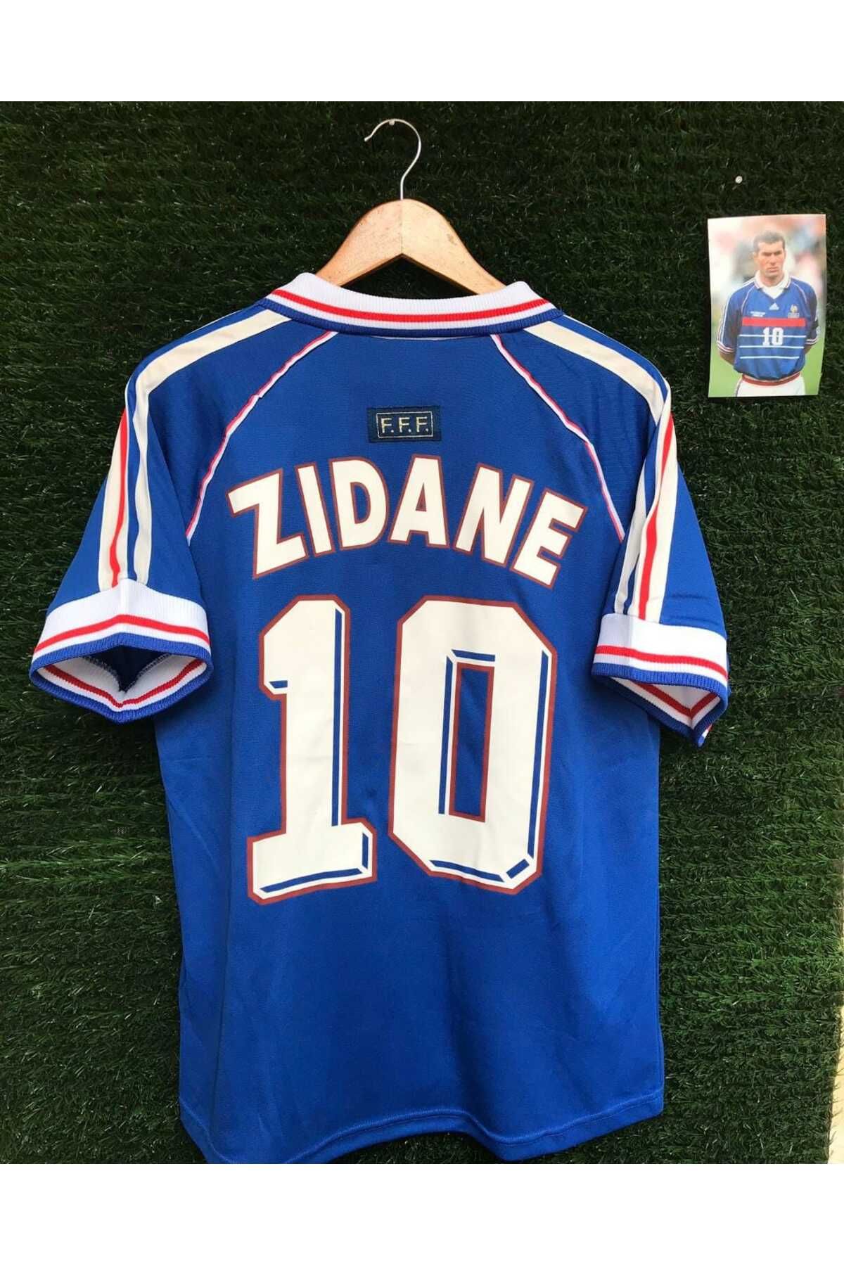 BYSPORTAKUS Fransa Milli Takımı 98 Dünya Kupası Zinedine Zidane Nostalji Forması