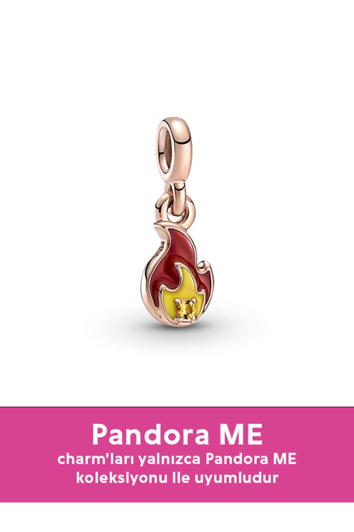Pandora Me Alevli Mini Sallantılı Charm