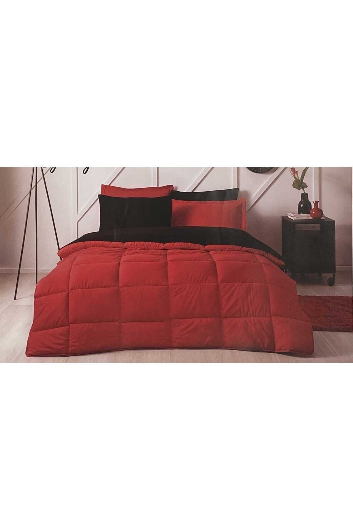 Özdilek Colormix Çift Kişilik Uyku Seti Kırmızı-siyah