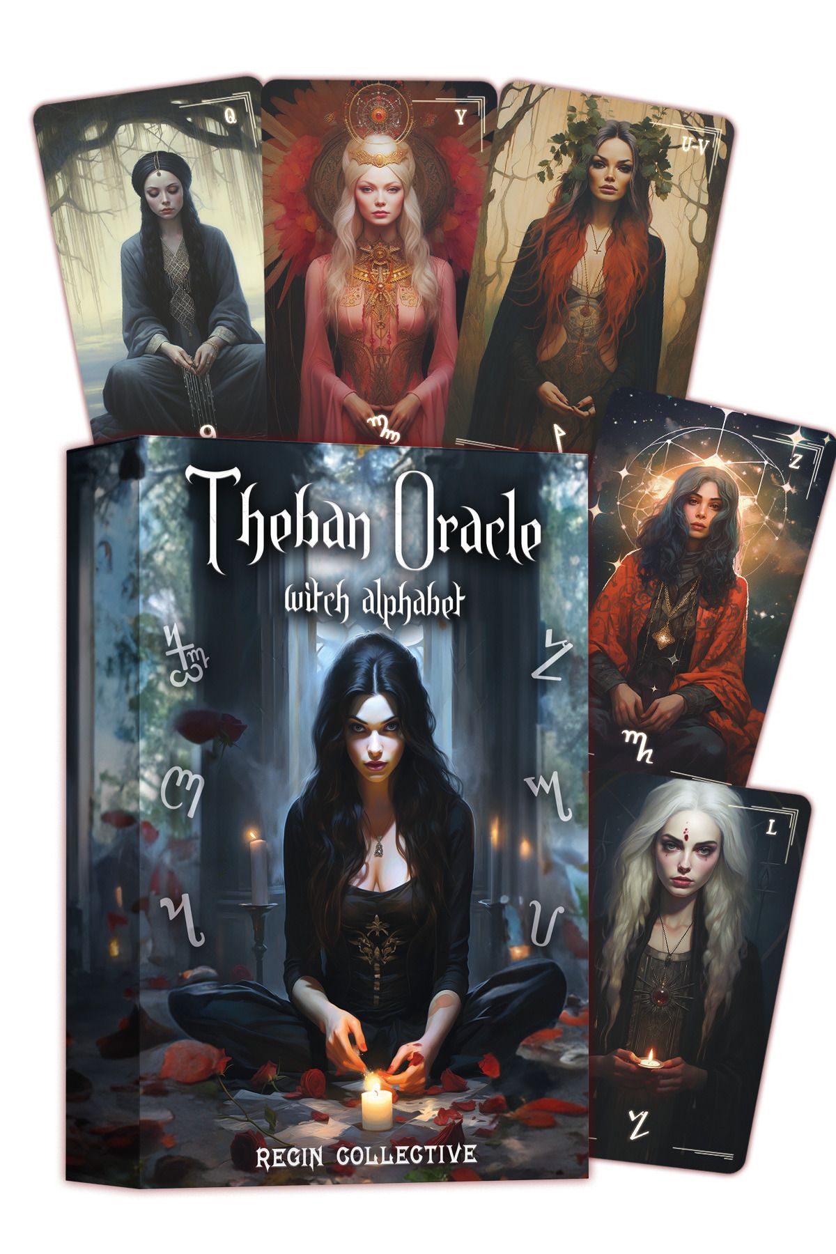 REGIN COLLECTIVE Theban Oracle Witch Alphabet I Cadı Alfabesi ve Kehanet Kartları