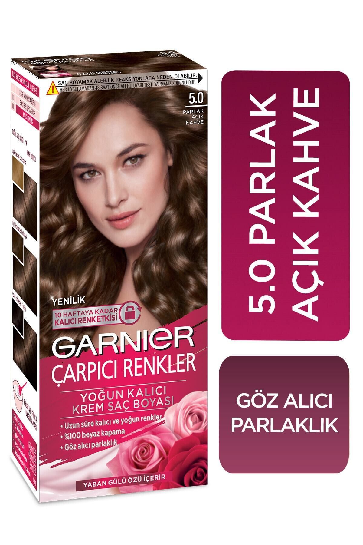 Garnier Saç Boyası - Çarpıcı Renkler 5.0 Parlak Açık Kahve 3600541136977