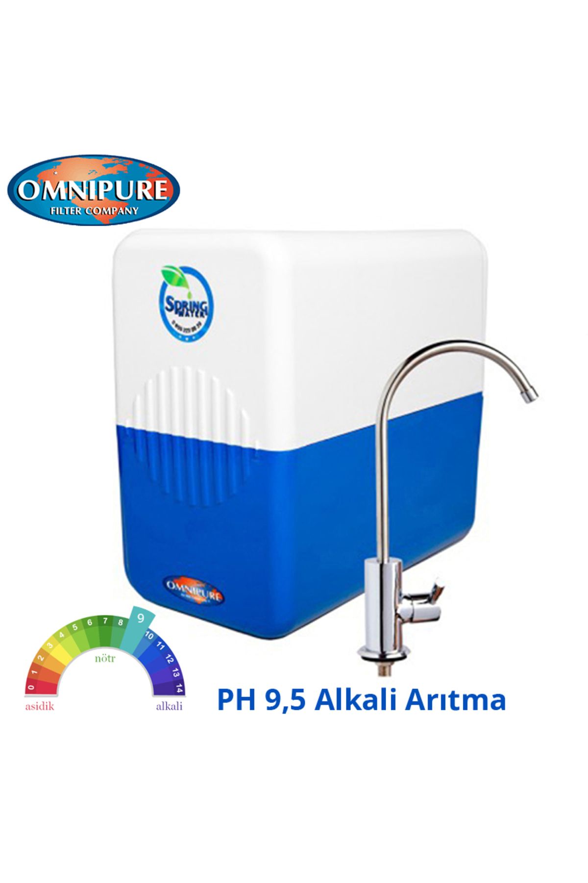 Spring Water Premium Alkali Omnipure 8 Litre Su Arıtma Cihazı