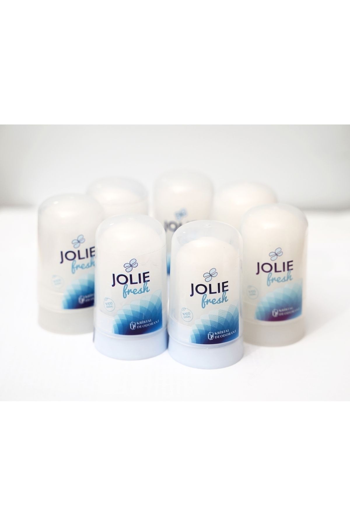 Jolie Fresh 7 Adet Doğal Deodorant Mineralli Roll-on Taş Deodorant Ter Kokusu Karşıtı Kristal 100 Gr