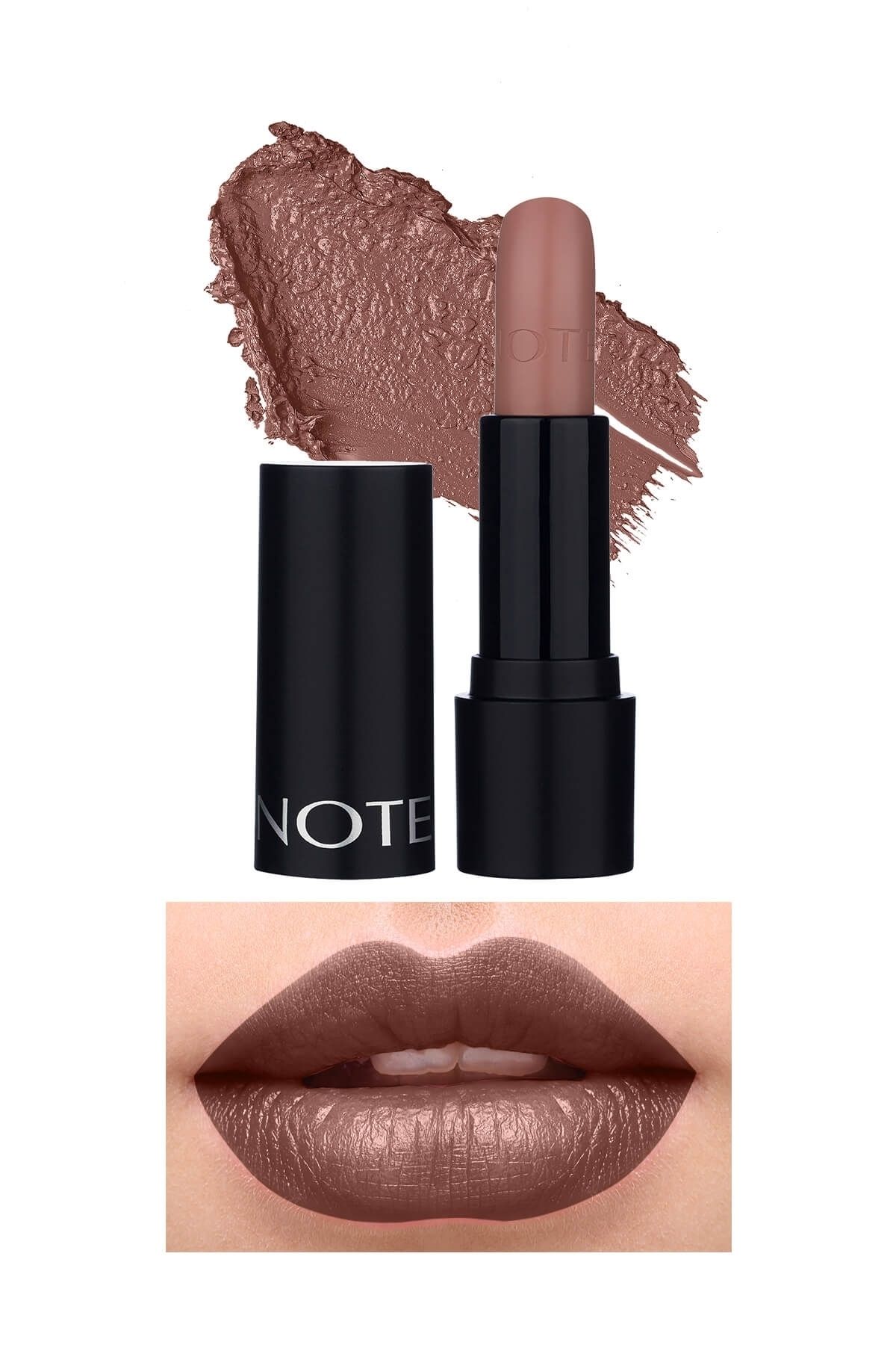 Note Cosmetics Deep Impact Lipstick Kremsi Dokulu Yarı Parlak Ruj 01 The Better Me Nude - Nude