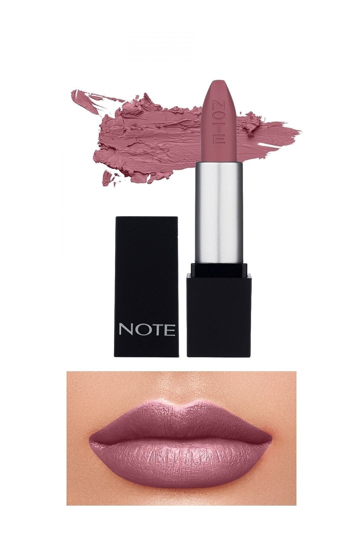 Note Cosmetics Mattever Lipstick Yarı Mat Saten Bitişli Ruj 09 First Date Rose - Pembe Nude