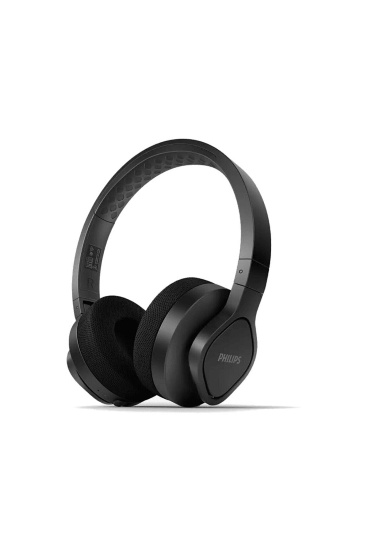 Philips TAA4216BK Kablosuz Kulak Üstü Spor Kulaklık, 35 Saat, IP55, Kablolu Kullanım Siyah